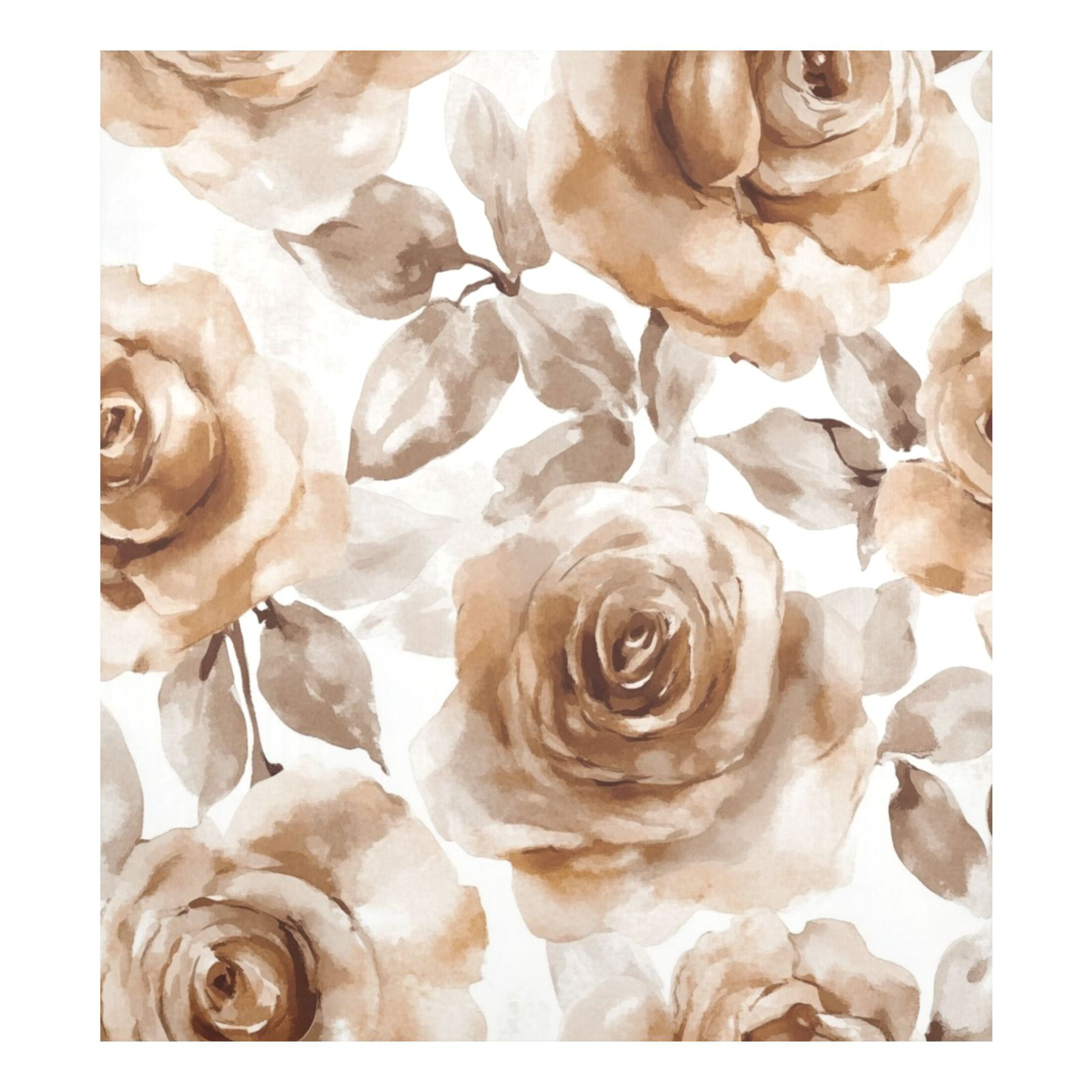 Dishwasher Magnetic Sticker 23x26 Inch Refrigerator Magnetic Sticker Washing Machine Magnetic Sticker Kitchen Panel Magnetic Sticker Home Decor Cartoon Brown Roses Seamless