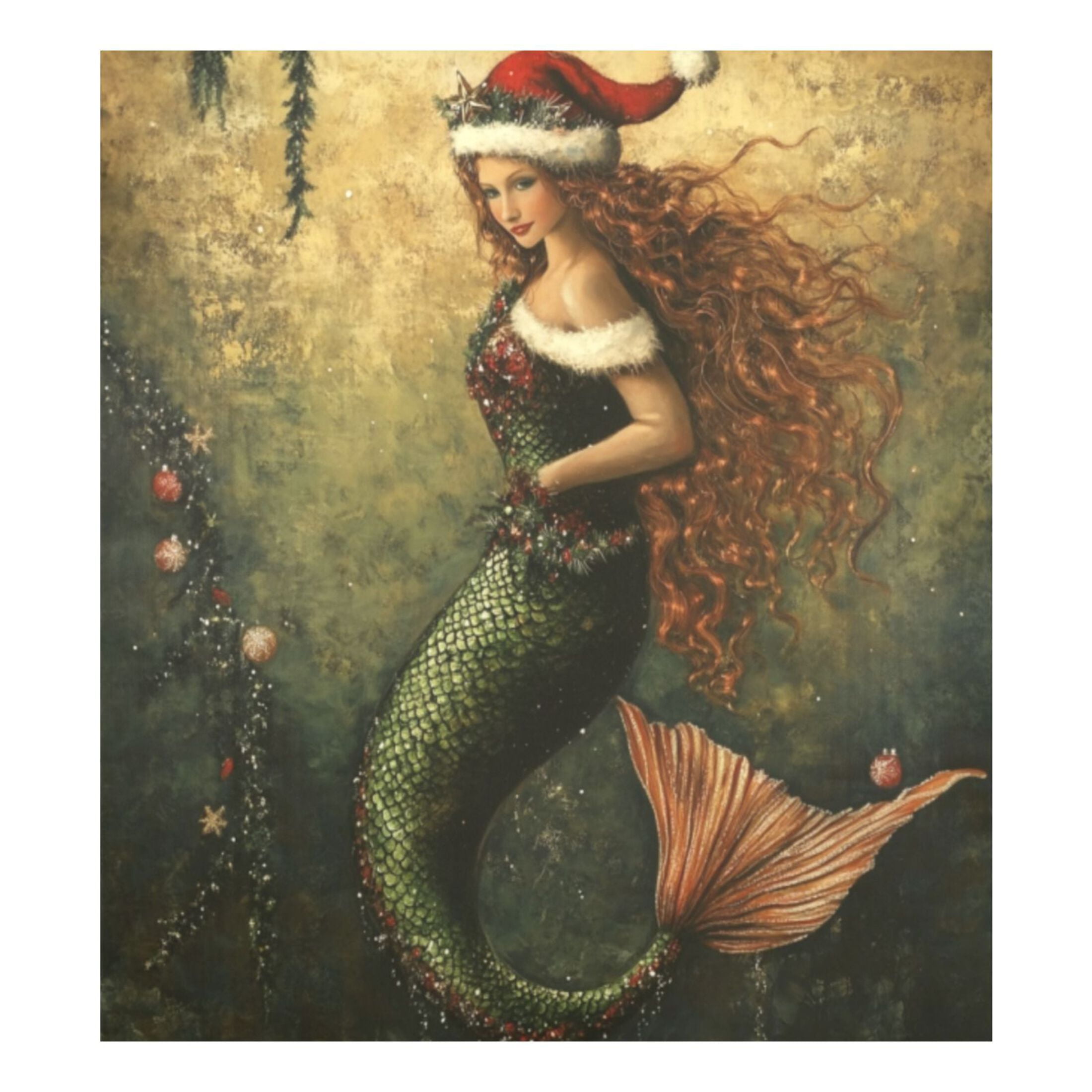 Dishwasher Magnetic Sticker 23x26 Inch Refrigerator Magnetic Sticker Washing Machine Magnetic Sticker Kitchen Panel Magnetic Sticker Home Decor Christmas Pretty Mermaid