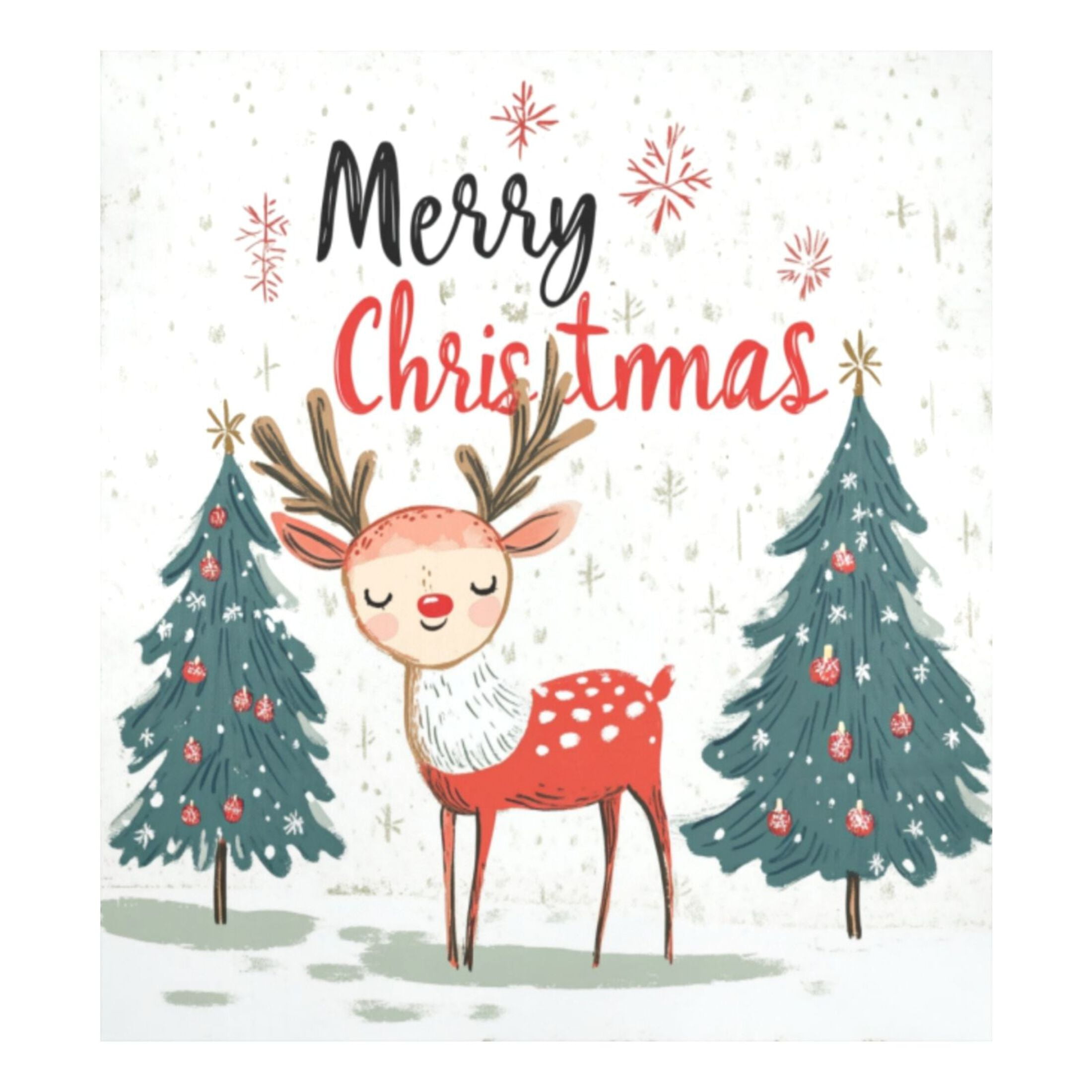 Dishwasher Magnetic Sticker 23x26 Inch Refrigerator Magnetic Sticker Washing Machine Magnetic Sticker Kitchen Panel Magnetic Sticker Home Decor Christmas Smiling Deer Picture
