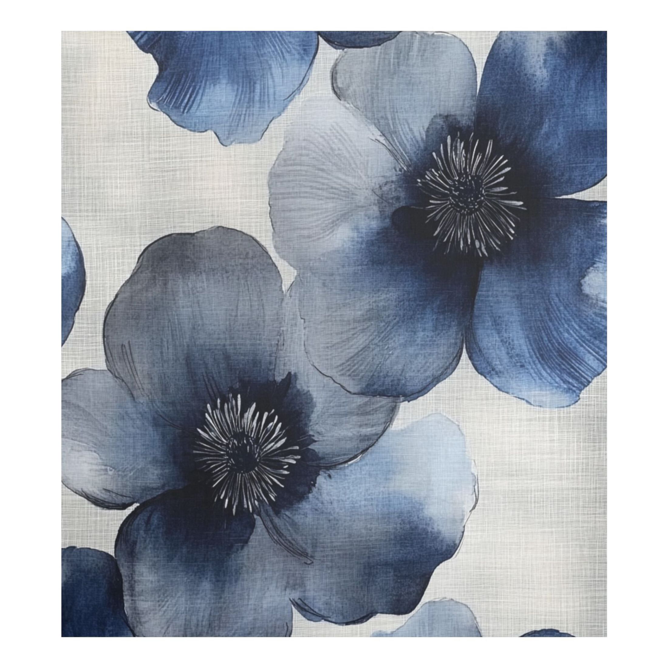Dishwasher Magnetic Sticker 23x26 Inch Refrigerator Magnetic Sticker Washing Machine Magnetic Sticker Kitchen Panel Magnetic Sticker Home Decor Colorful Blue Flowers