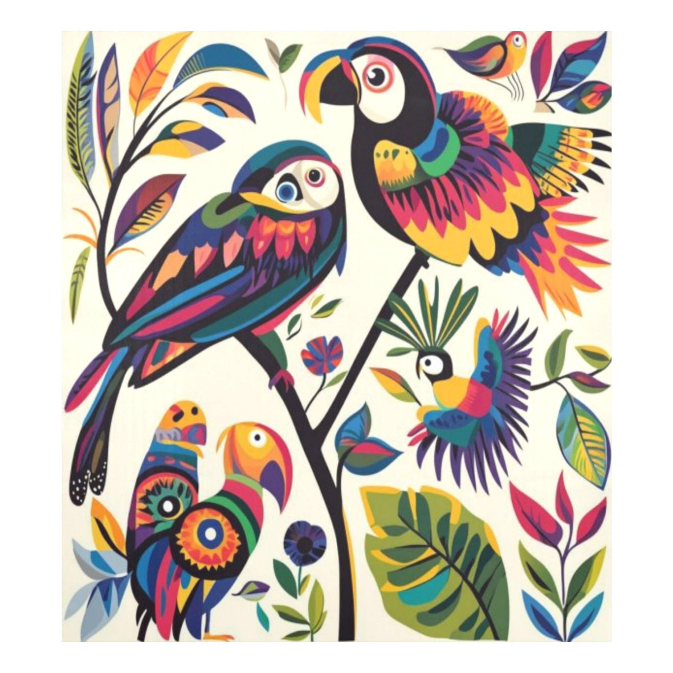 Dishwasher Magnetic Sticker 23x26 Inch Refrigerator Magnetic Sticker Washing Machine Magnetic Sticker Kitchen Panel Magnetic Sticker Home Decor Colorful Bird Flock