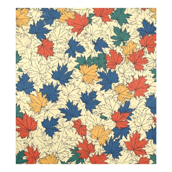 Dishwasher Magnetic Sticker 23x26 Inch Refrigerator Magnetic Sticker Washing Machine Magnetic Sticker Kitchen Panel Magnetic Sticker Home Decor Colorful Cartoon Maple Leaf
