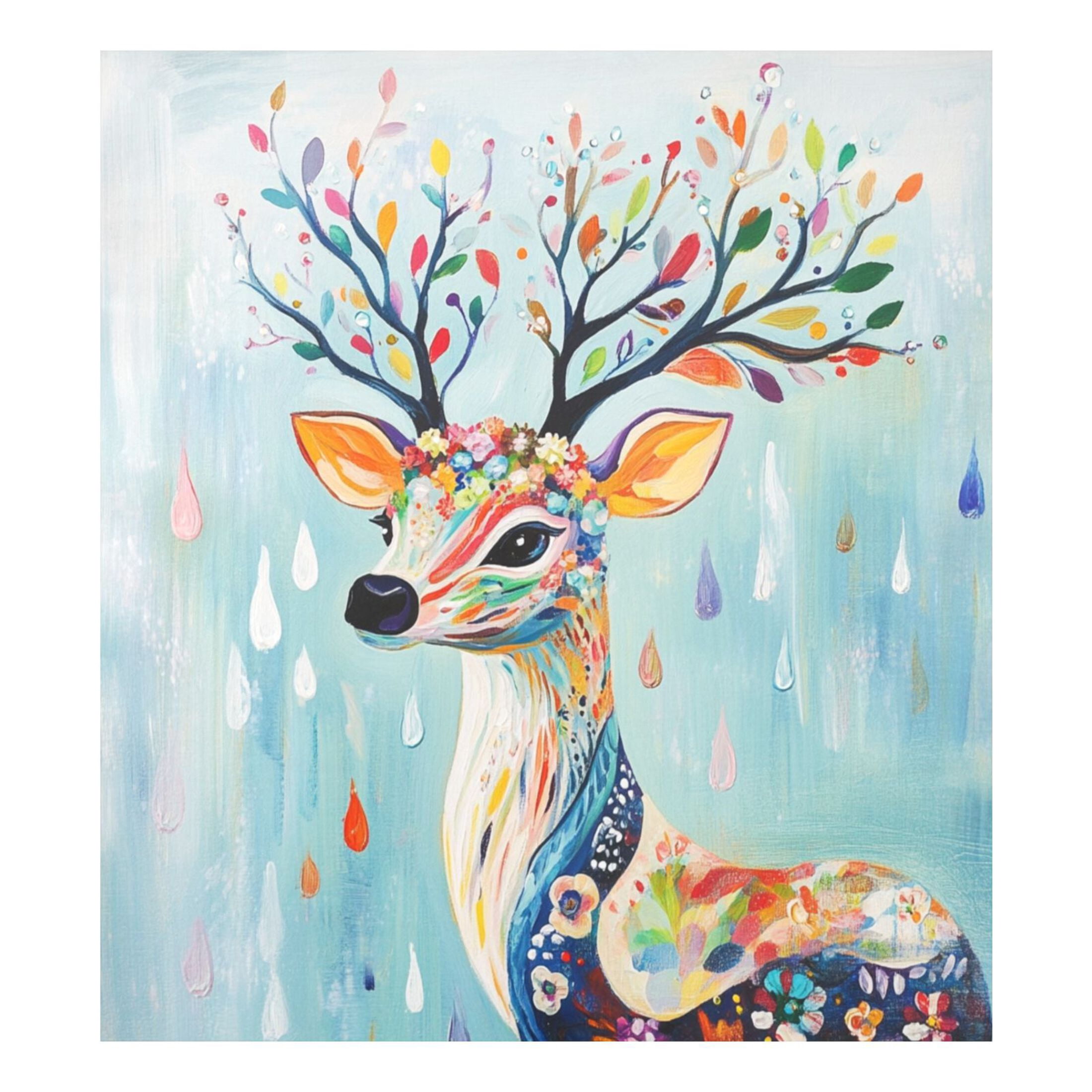 Dishwasher Magnetic Sticker 23x26 Inch Refrigerator Magnetic Sticker Washing Machine Magnetic Sticker Kitchen Panel Magnetic Sticker Home Decor Colorful Cool Deer