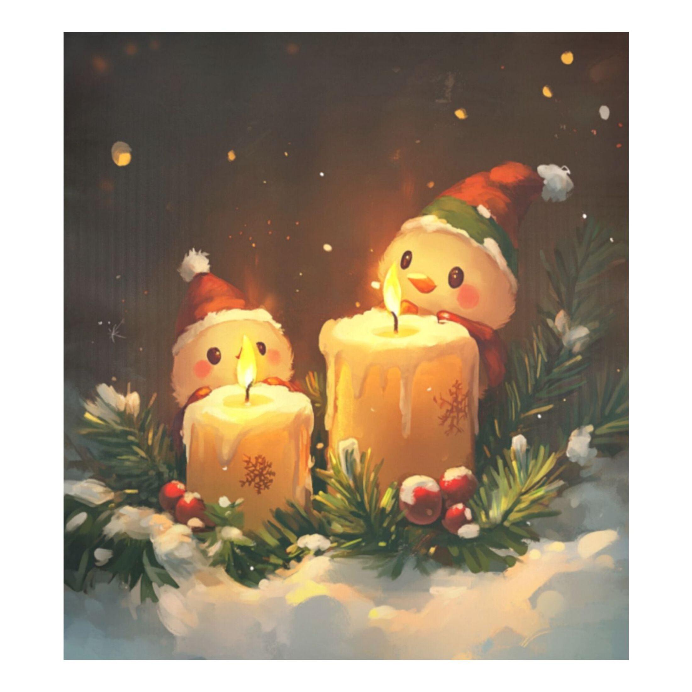 Dishwasher Magnetic Sticker 23x26 Inch Refrigerator Magnetic Sticker Washing Machine Magnetic Sticker Kitchen Panel Magnetic Sticker Home Decor Cute Snowman and Candle Picture