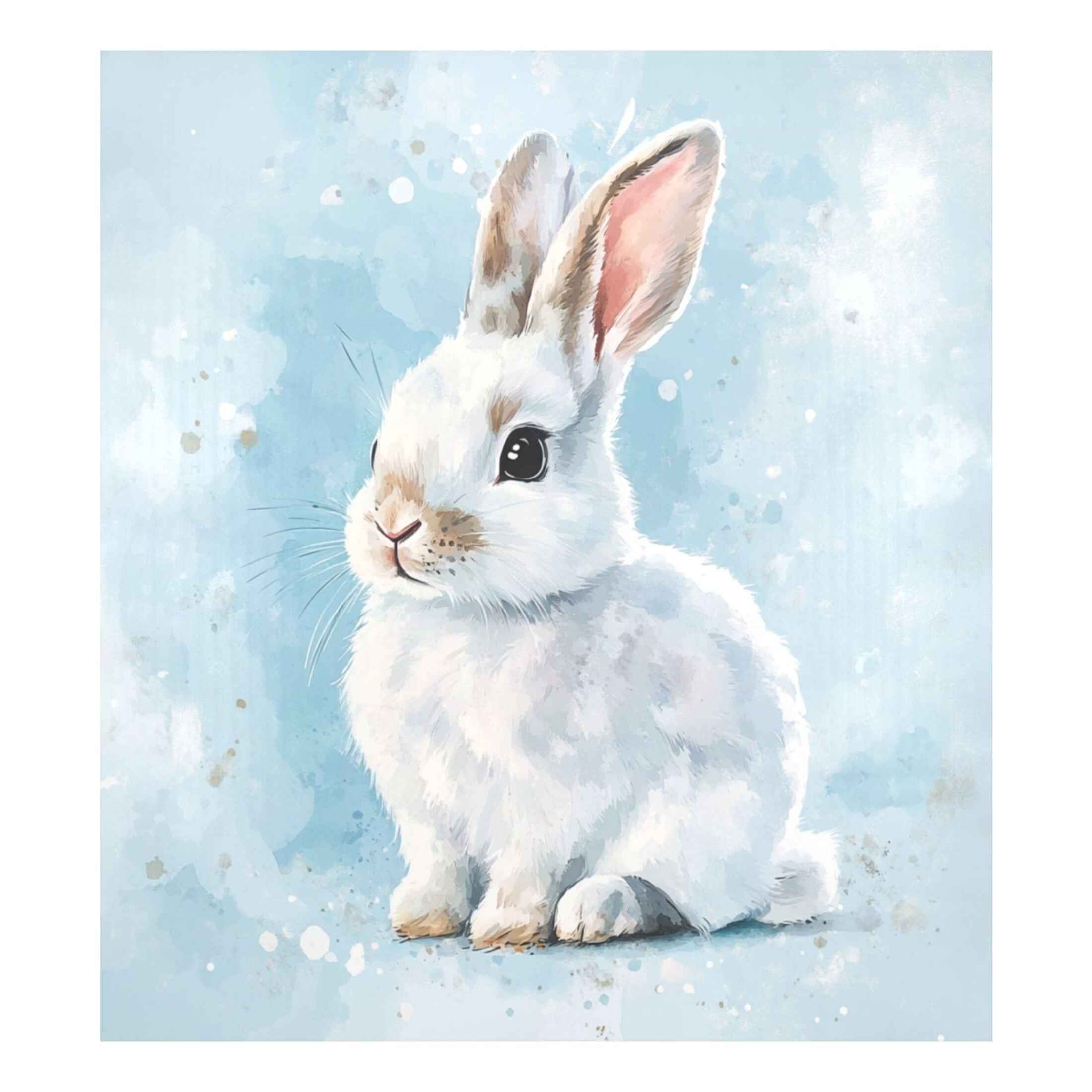 Dishwasher Magnetic Sticker 23x26 Inch Refrigerator Magnetic Sticker Washing Machine Magnetic Sticker Kitchen Panel Magnetic Sticker Home Decor Cute Blue Cartoon Rabbit