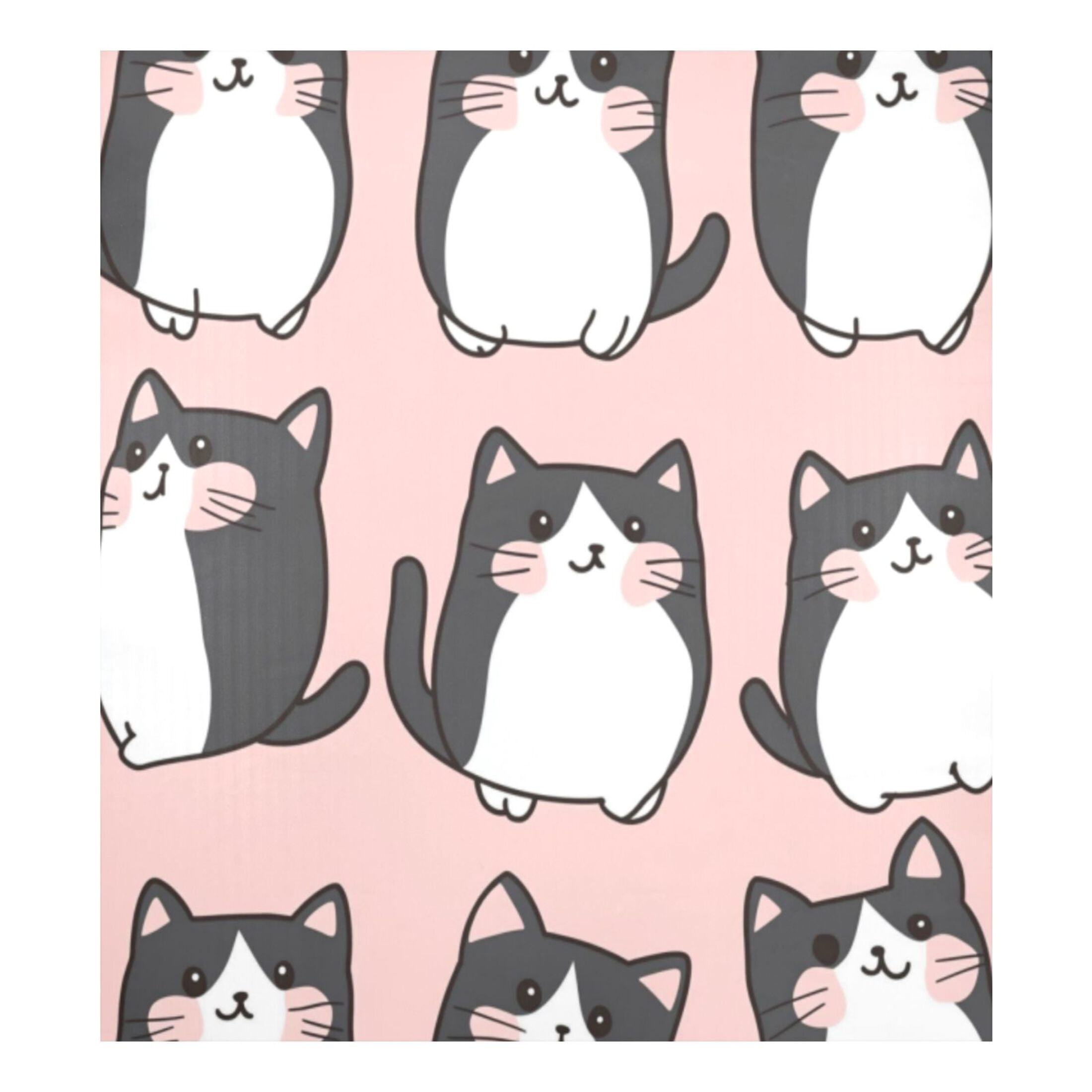 Dishwasher Magnetic Sticker 23x26 Inch Refrigerator Magnetic Sticker Washing Machine Magnetic Sticker Kitchen Panel Magnetic Sticker Home Decor Cute Kitten Seamless