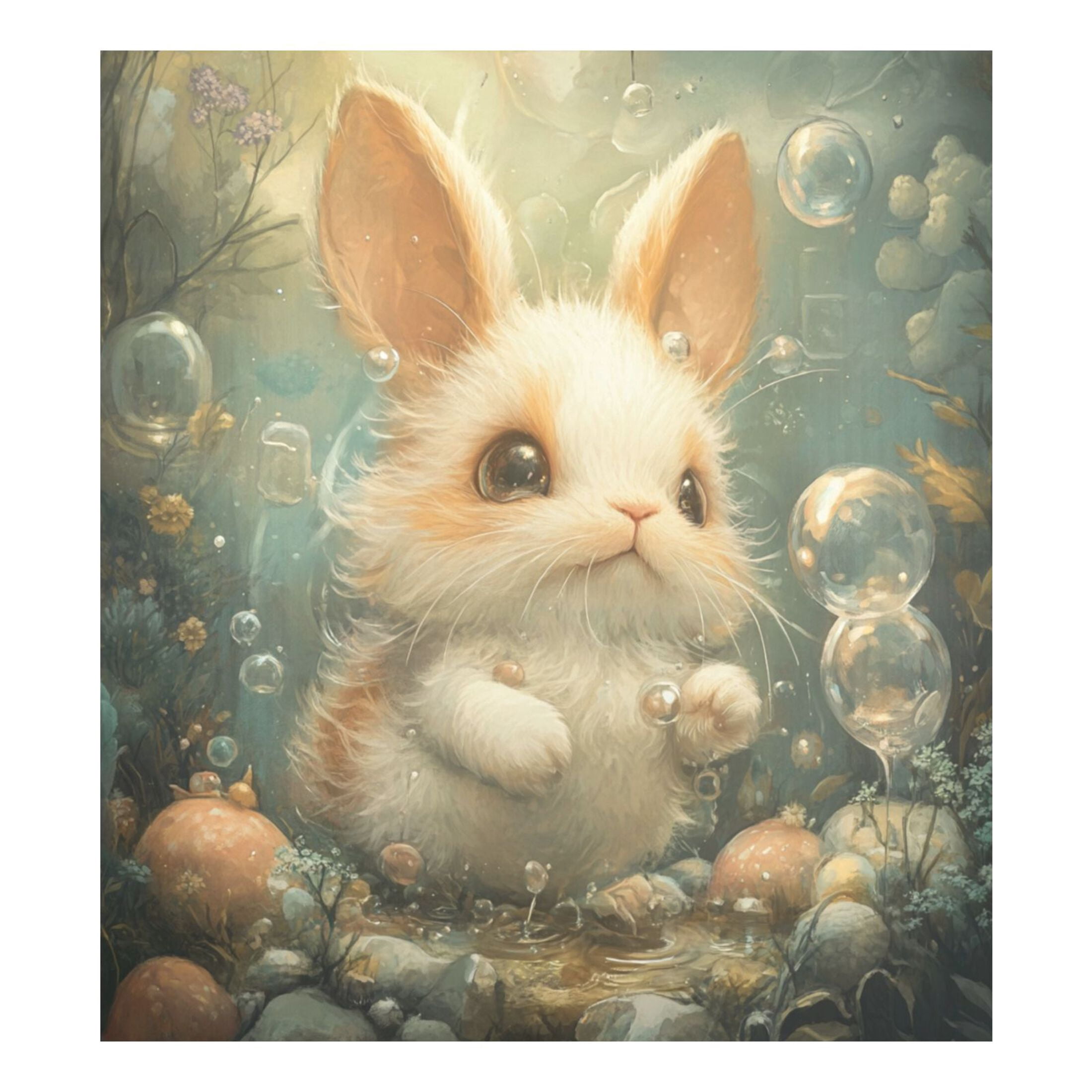 Dishwasher Magnetic Sticker 23x26 Inch Refrigerator Magnetic Sticker Washing Machine Magnetic Sticker Kitchen Panel Magnetic Sticker Home Decor Cute Bubble Rabbit