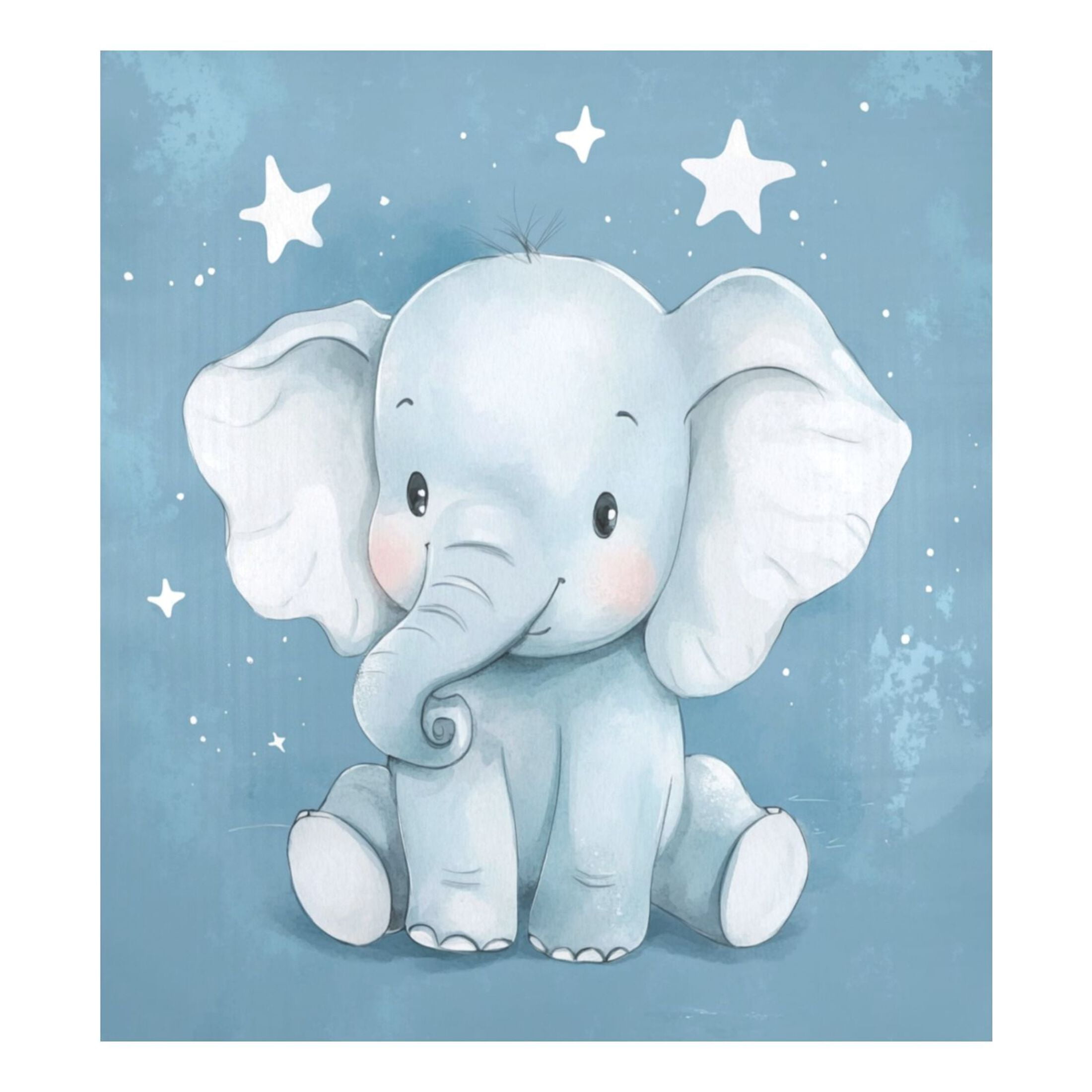 Dishwasher Magnetic Sticker 23x26 Inch Refrigerator Magnetic Sticker Washing Machine Magnetic Sticker Kitchen Panel Magnetic Sticker Home Decor Cute Little Blue Elephant