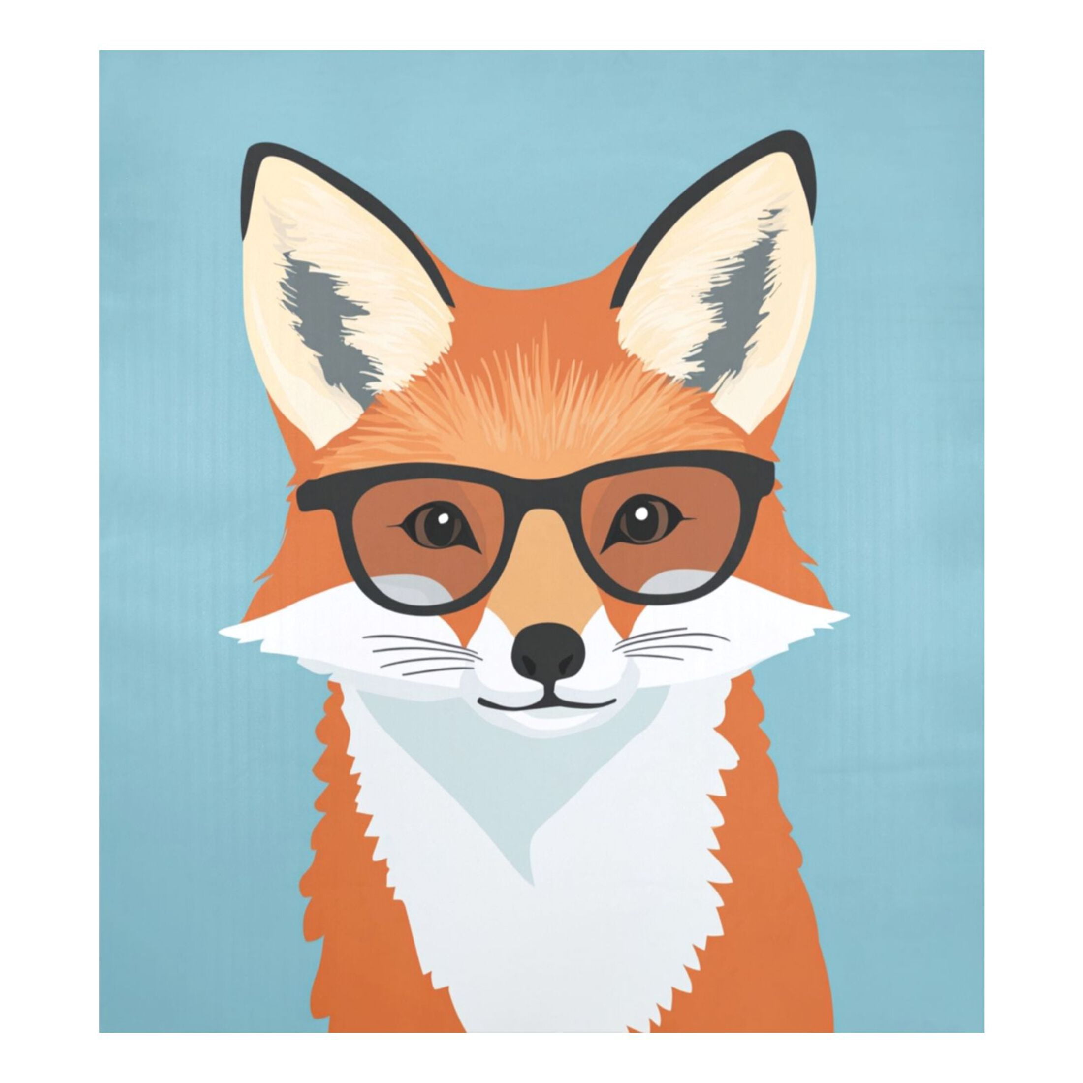 Dishwasher Magnetic Sticker 23x26 Inch Refrigerator Magnetic Sticker Washing Machine Magnetic Sticker Kitchen Panel Magnetic Sticker Home Decor Cute Fox with Glasses