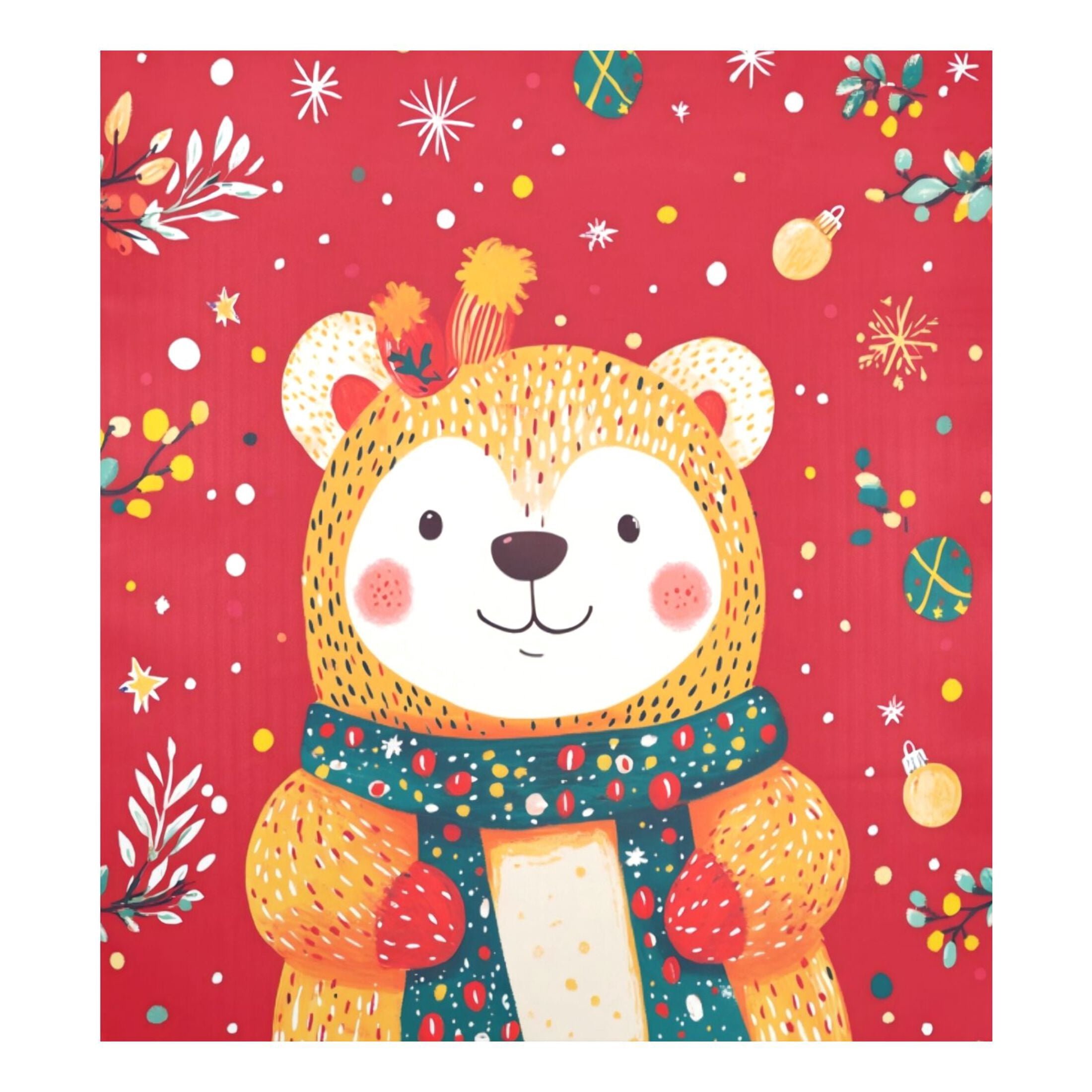Dishwasher Magnetic Sticker 23x26 Inch Refrigerator Magnetic Sticker Washing Machine Magnetic Sticker Kitchen Panel Magnetic Sticker Home Decor Cute Red Christmas Bear