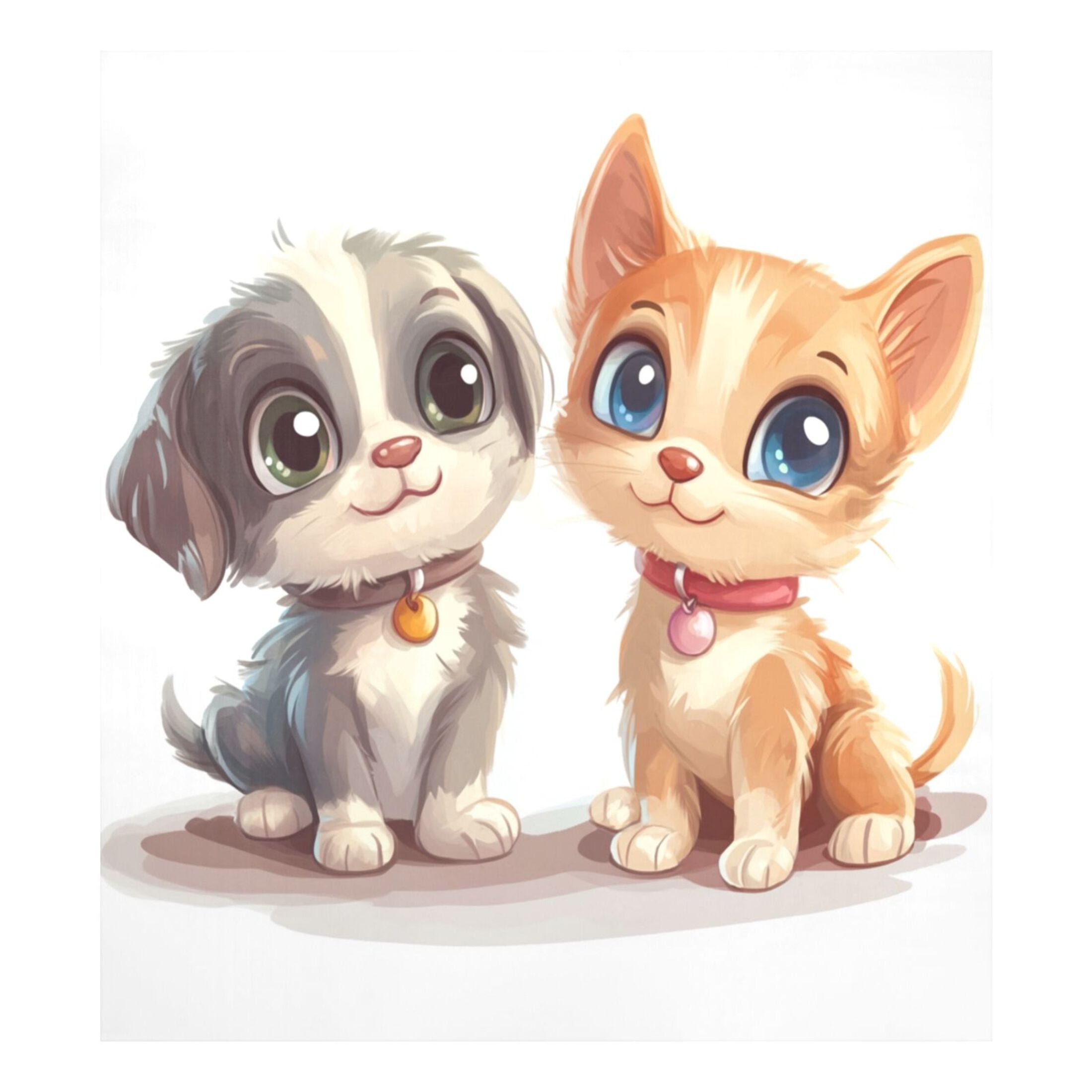 Dishwasher Magnetic Sticker 23x26 Inch Refrigerator Magnetic Sticker Washing Machine Magnetic Sticker Kitchen Panel Magnetic Sticker Home Decor Dog and Cat Friends