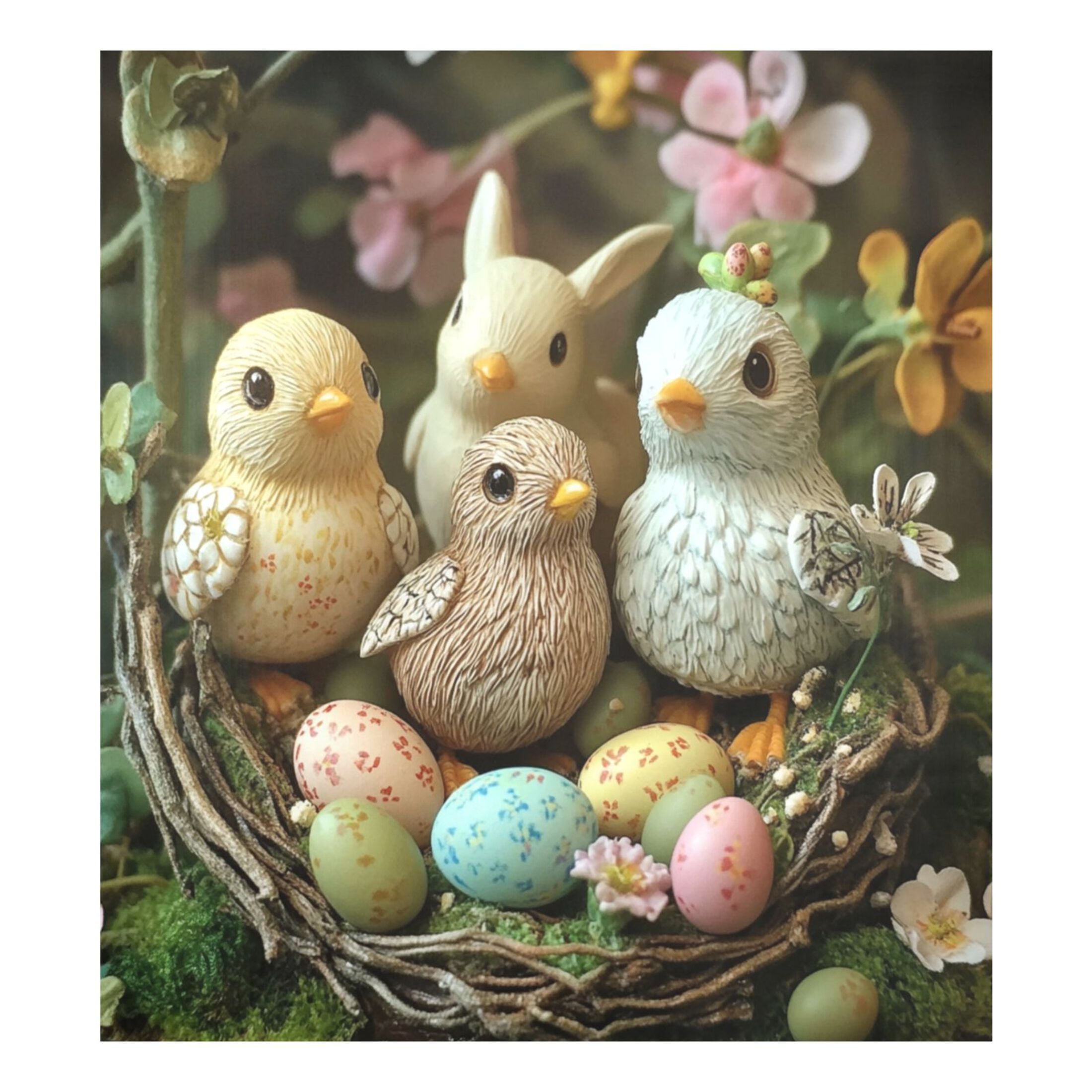 Dishwasher Magnetic Sticker 23x26 Inch Refrigerator Magnetic Sticker Washing Machine Magnetic Sticker Kitchen Panel Magnetic Sticker Home Decor Easter Birds and Eggs