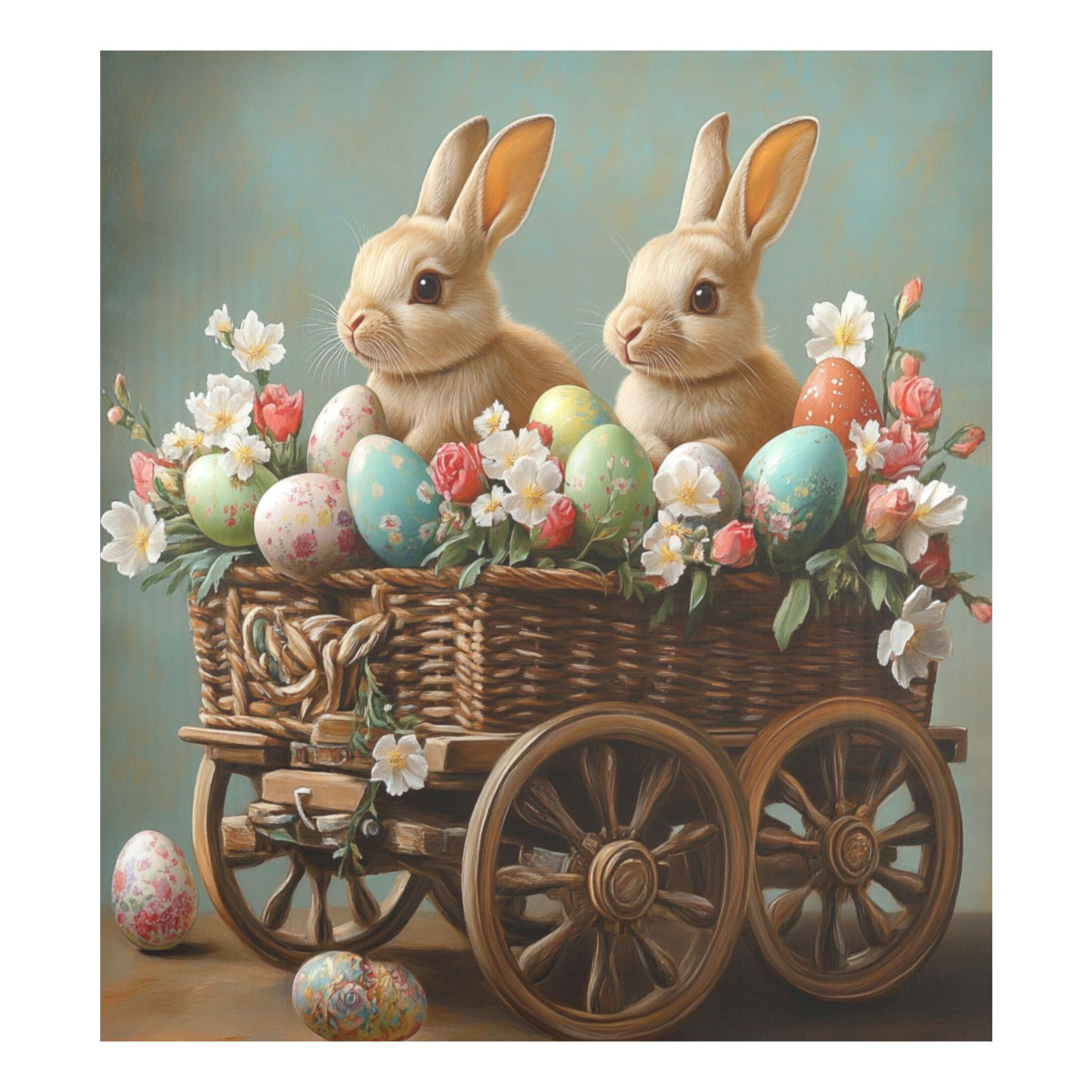 Dishwasher Magnetic Sticker 23x26 Inch Refrigerator Magnetic Sticker Washing Machine Magnetic Sticker Kitchen Panel Magnetic Sticker Home Decor Easter Wagon Bunny