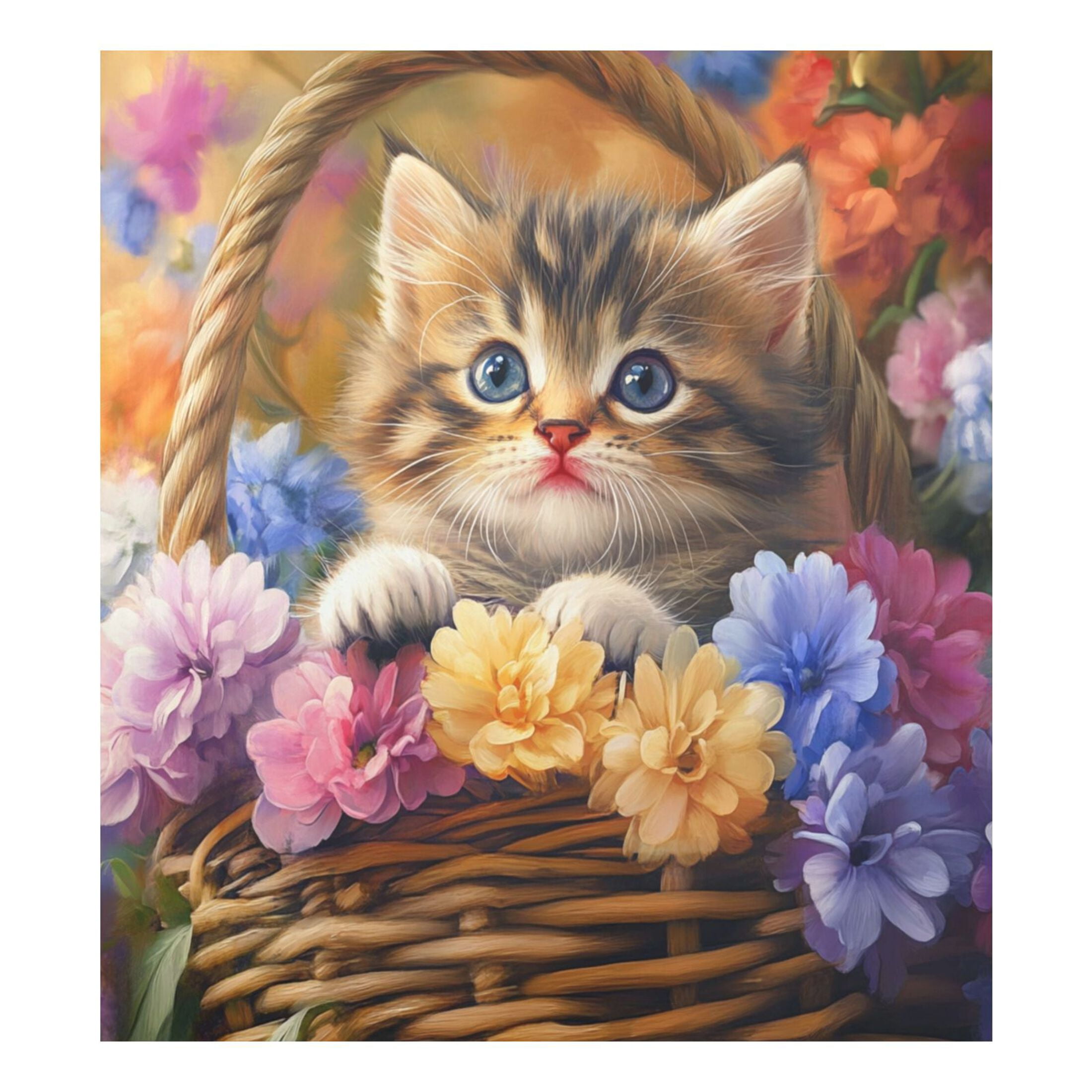 Dishwasher Magnetic Sticker 23x26 Inch Refrigerator Magnetic Sticker Washing Machine Magnetic Sticker Kitchen Panel Magnetic Sticker Home Decor Flower Baskets and Cats