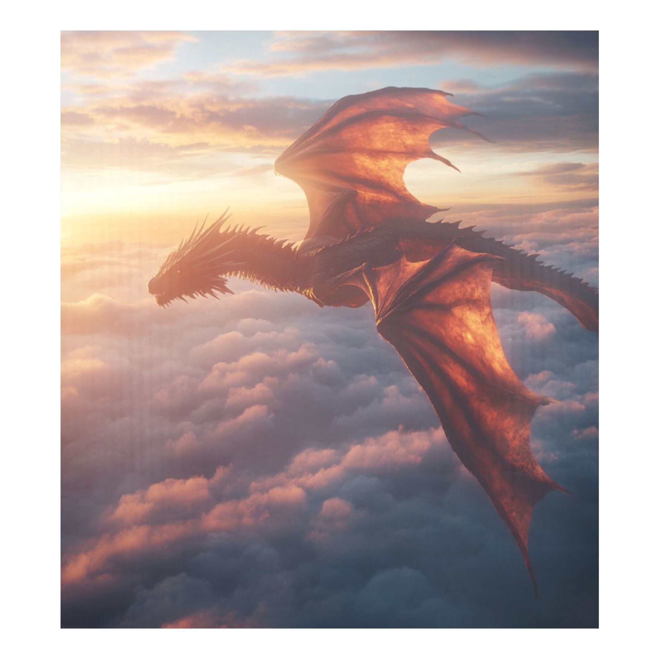 Dishwasher Magnetic Sticker 23x26 Inch Refrigerator Magnetic Sticker Washing Machine Magnetic Sticker Kitchen Panel Magnetic Sticker Home Decor Flying Dragon in The Sky
