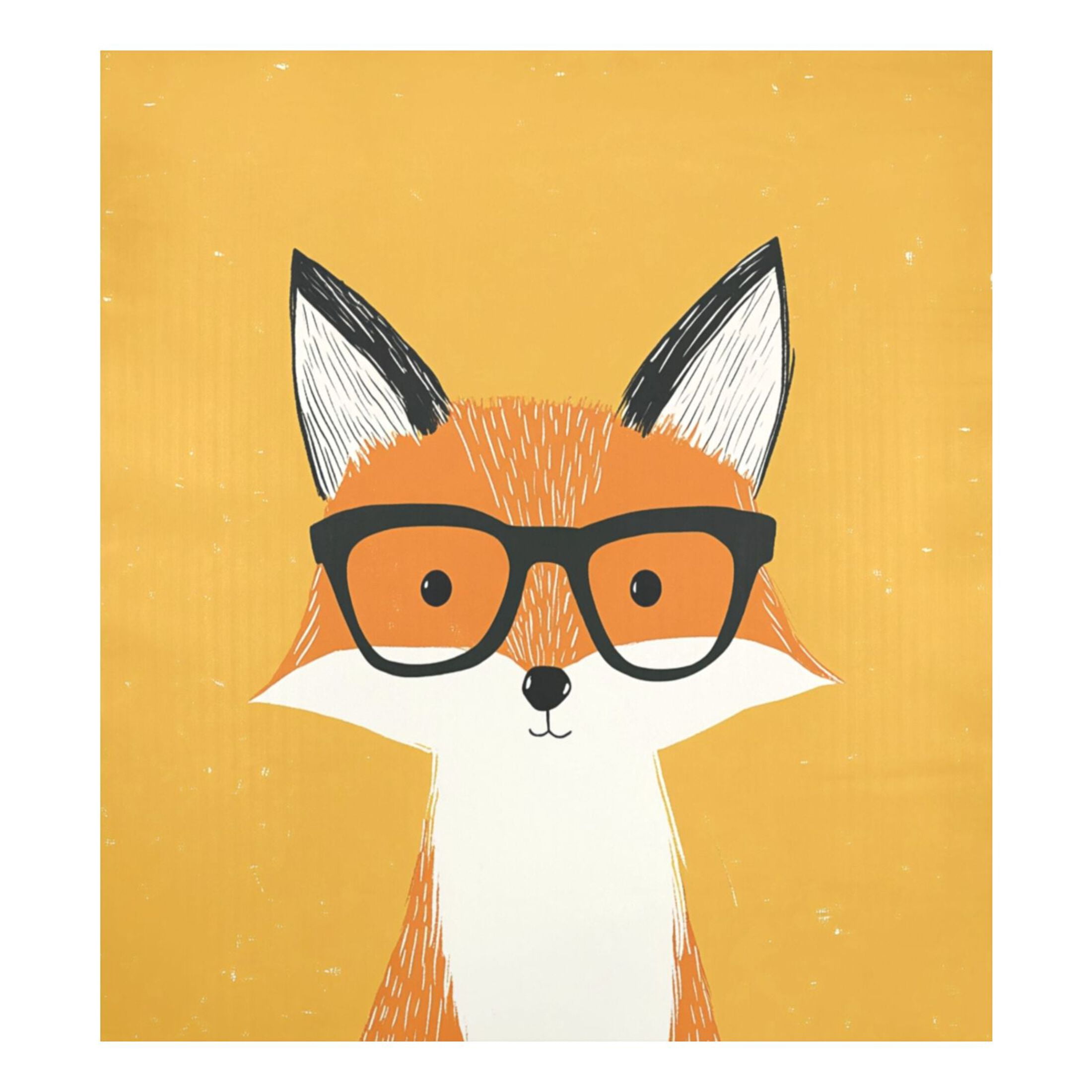Dishwasher Magnetic Sticker 23x26 Inch Refrigerator Magnetic Sticker Washing Machine Magnetic Sticker Kitchen Panel Magnetic Sticker Home Decor Fox with Glasses
