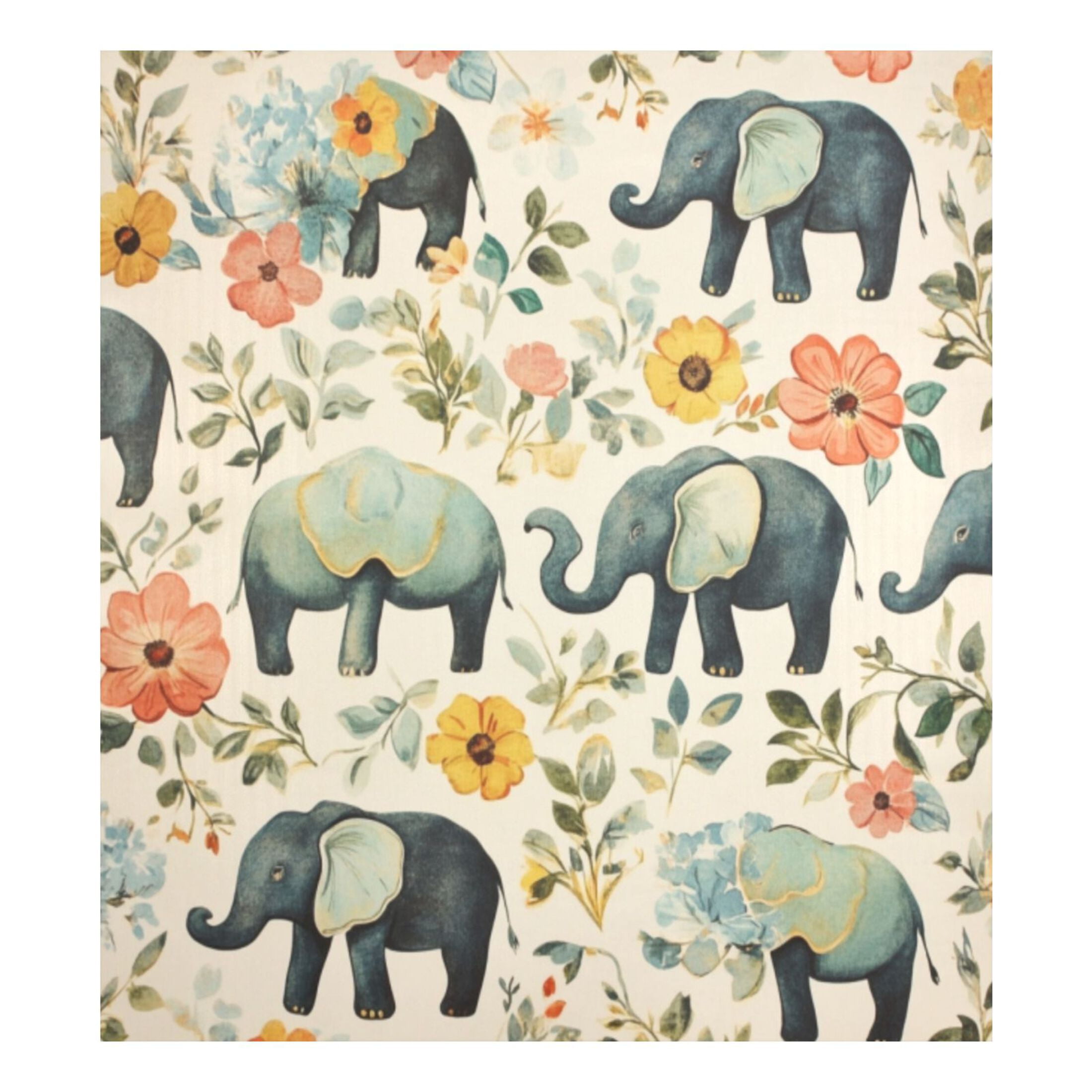 Dishwasher Magnetic Sticker 23x26 Inch Refrigerator Magnetic Sticker Washing Machine Magnetic Sticker Kitchen Panel Magnetic Sticker Home Decor Green Elephant Pattern