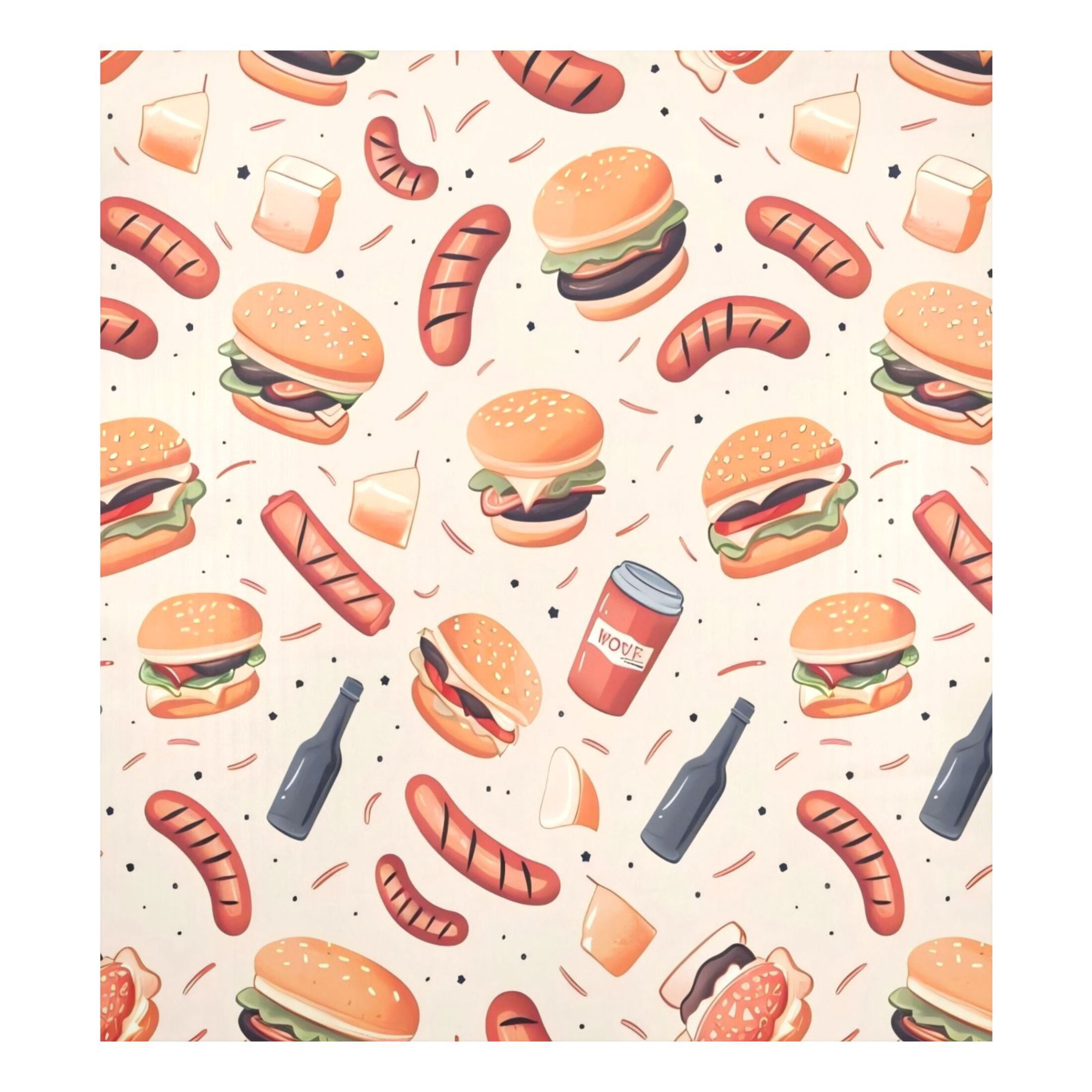 Dishwasher Magnetic Sticker 23x26 Inch Refrigerator Magnetic Sticker Washing Machine Magnetic Sticker Kitchen Panel Magnetic Sticker Home Decor Hamburger Sausage