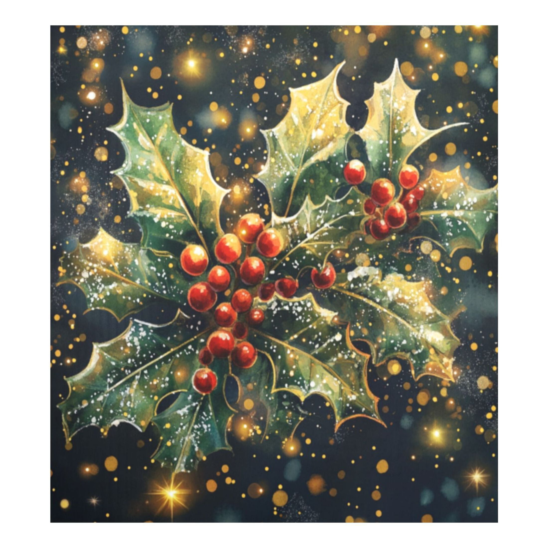 Dishwasher Magnetic Sticker 23x26 Inch Refrigerator Magnetic Sticker Washing Machine Magnetic Sticker Kitchen Panel Magnetic Sticker Home Decor Holly and Mistletoe Patterns