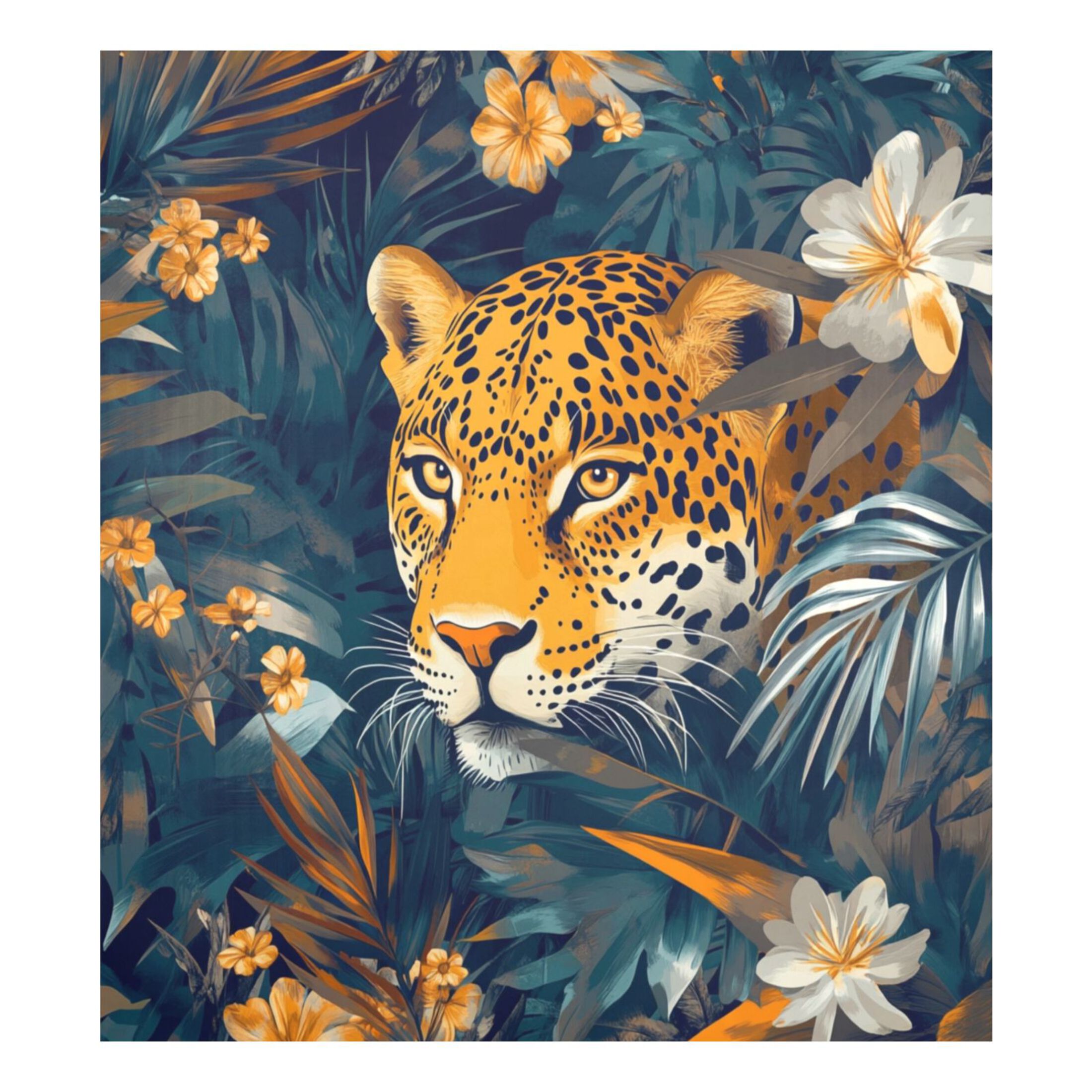 Dishwasher Magnetic Sticker 23x26 Inch Refrigerator Magnetic Sticker Washing Machine Magnetic Sticker Kitchen Panel Magnetic Sticker Home Decor Jungle Cartoon Leopard Pattern