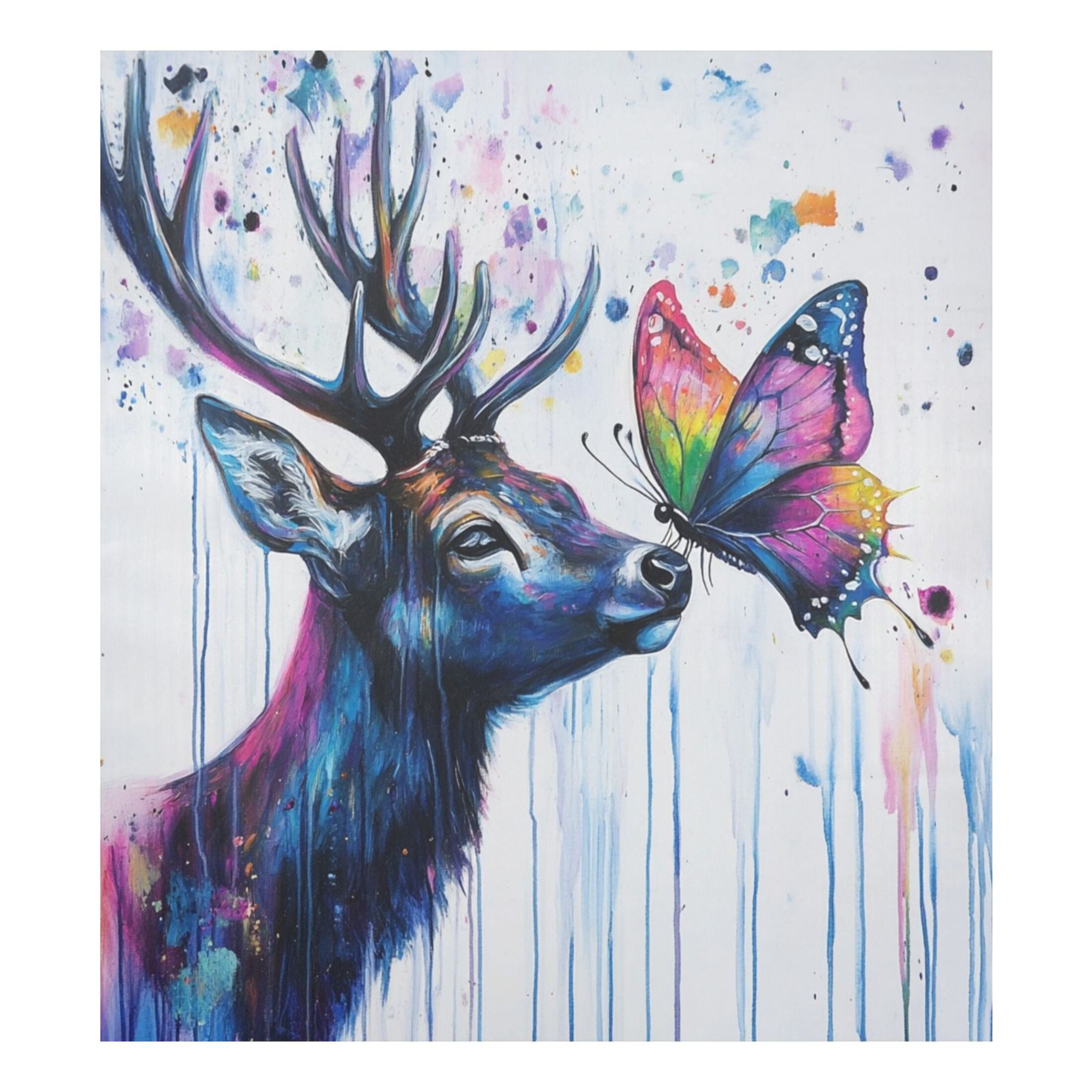 Dishwasher Magnetic Sticker 23x26 Inch Refrigerator Magnetic Sticker Washing Machine Magnetic Sticker Kitchen Panel Magnetic Sticker Home Decor Kiss The Butterfly Deer