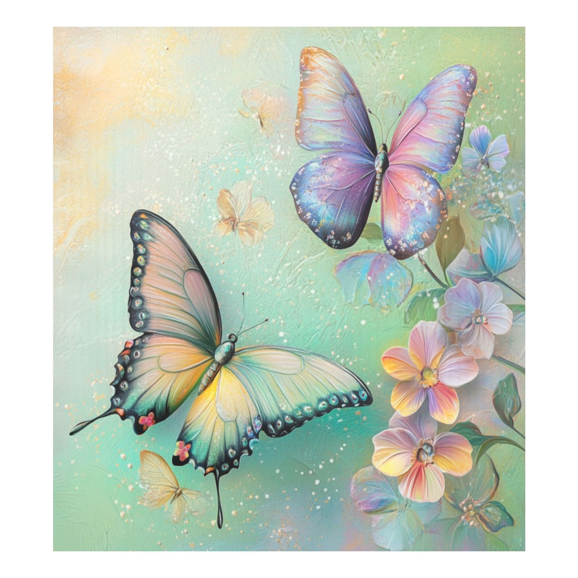 Dishwasher Magnetic Sticker 23x26 Inch Refrigerator Magnetic Sticker Washing Machine Magnetic Sticker Kitchen Panel Magnetic Sticker Home Decor Light Green Flower Butterfly