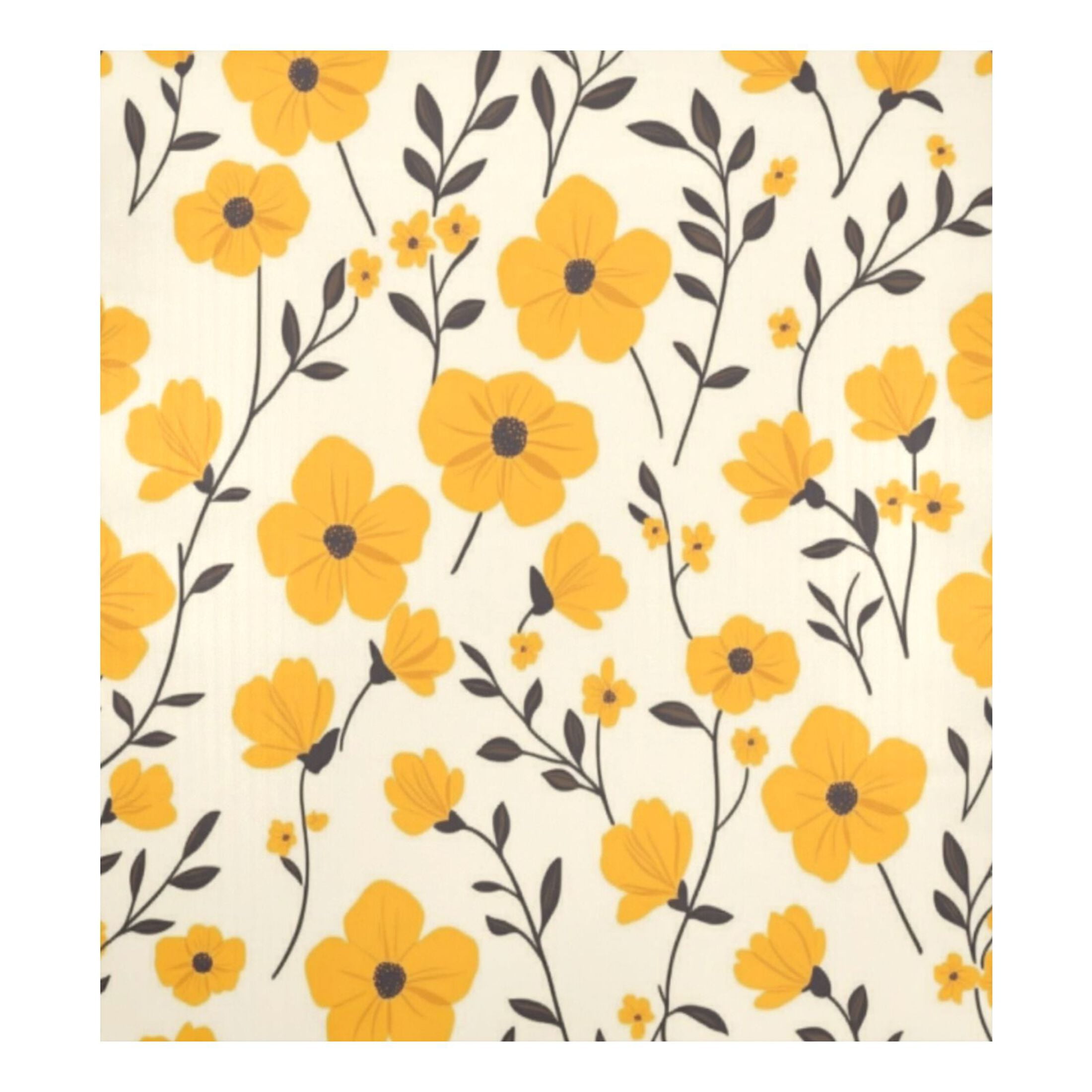 Dishwasher Magnetic Sticker 23x26 Inch Refrigerator Magnetic Sticker Washing Machine Magnetic Sticker Kitchen Panel Magnetic Sticker Home Decor Lovely Yellow Flowers