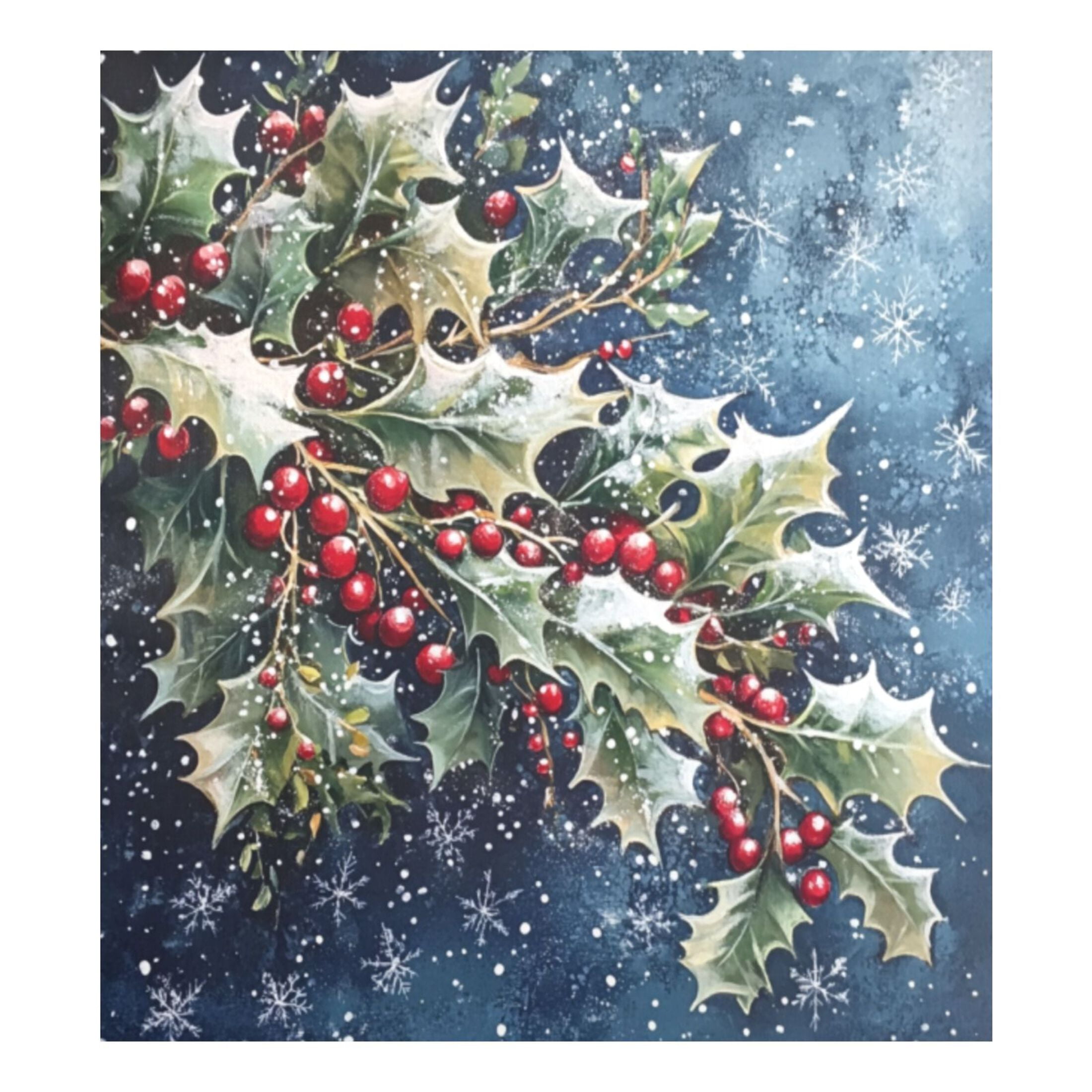 Dishwasher Magnetic Sticker 23x26 Inch Refrigerator Magnetic Sticker Washing Machine Magnetic Sticker Kitchen Panel Magnetic Sticker Home Decor Lovely Holly and Mistletoe