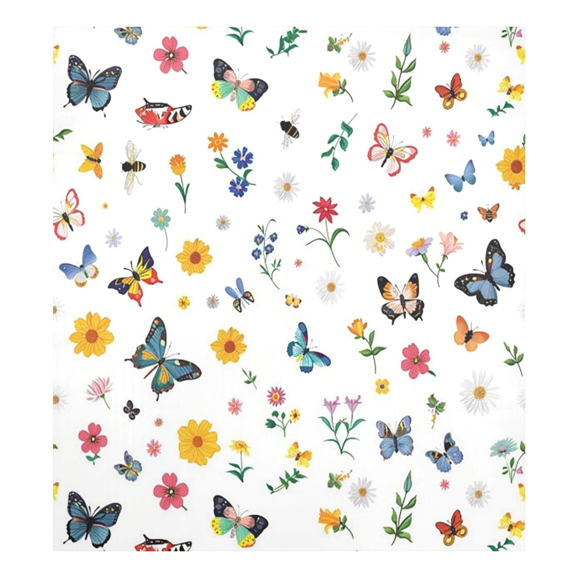 Dishwasher Magnetic Sticker 23x26 Inch Refrigerator Magnetic Sticker Washing Machine Magnetic Sticker Kitchen Panel Magnetic Sticker Home Decor Multicolored Butterflies and Flowers
