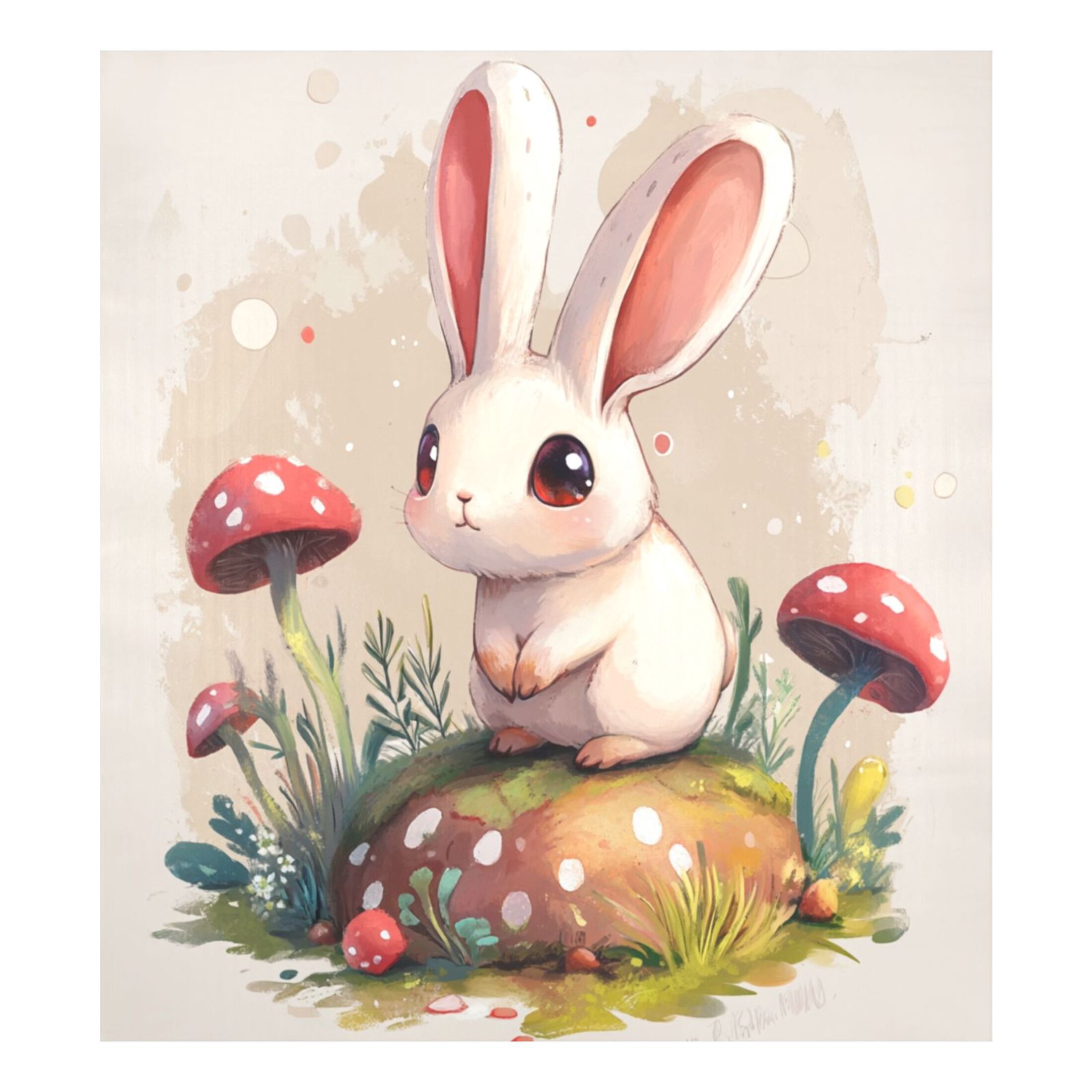 Dishwasher Magnetic Sticker 23x26 Inch Refrigerator Magnetic Sticker Washing Machine Magnetic Sticker Kitchen Panel Magnetic Sticker Home Decor Mushroom Powder Rabbit