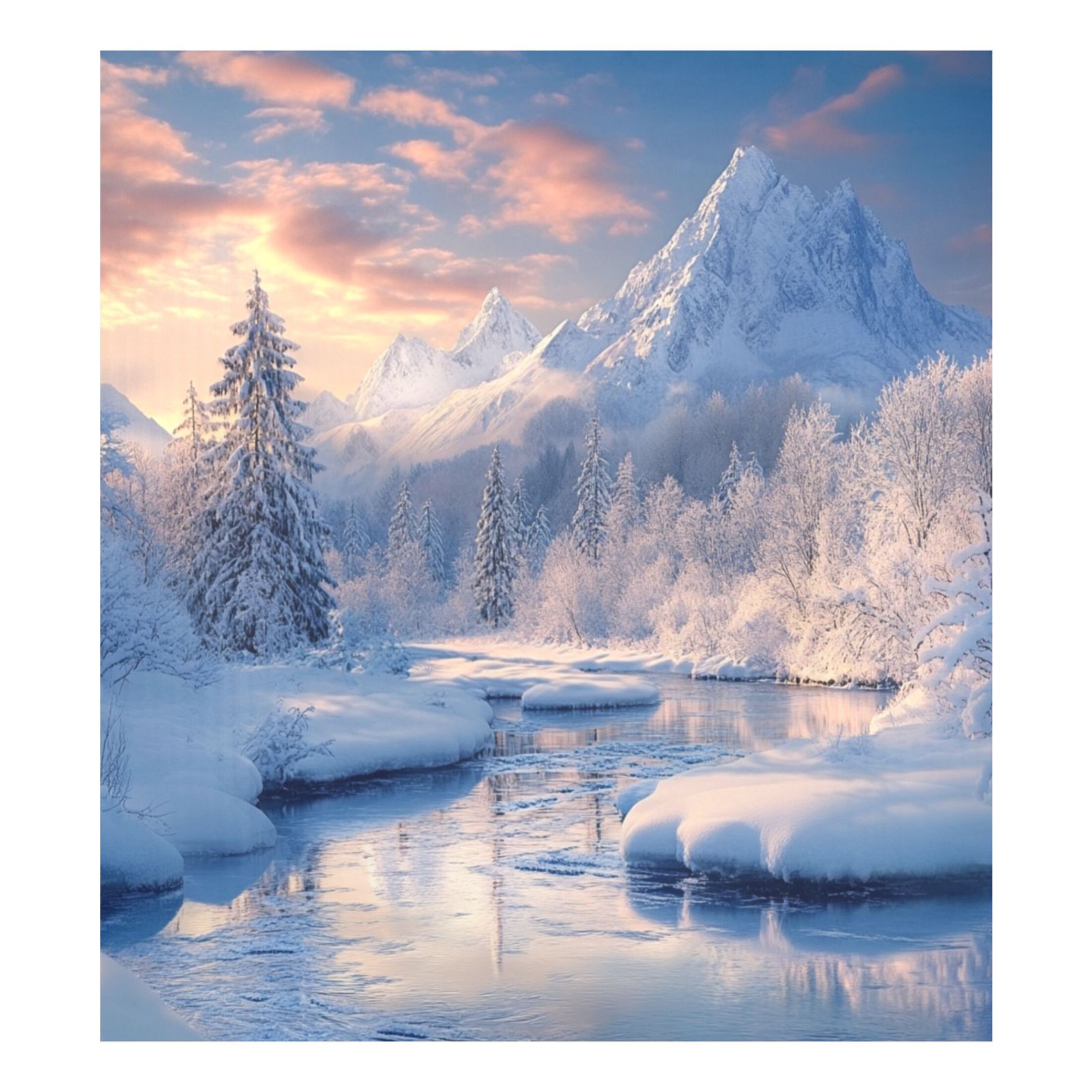 Dishwasher Magnetic Sticker 23x26 Inch Refrigerator Magnetic Sticker Washing Machine Magnetic Sticker Kitchen Panel Magnetic Sticker Home Decor Picturesque Winter Snow