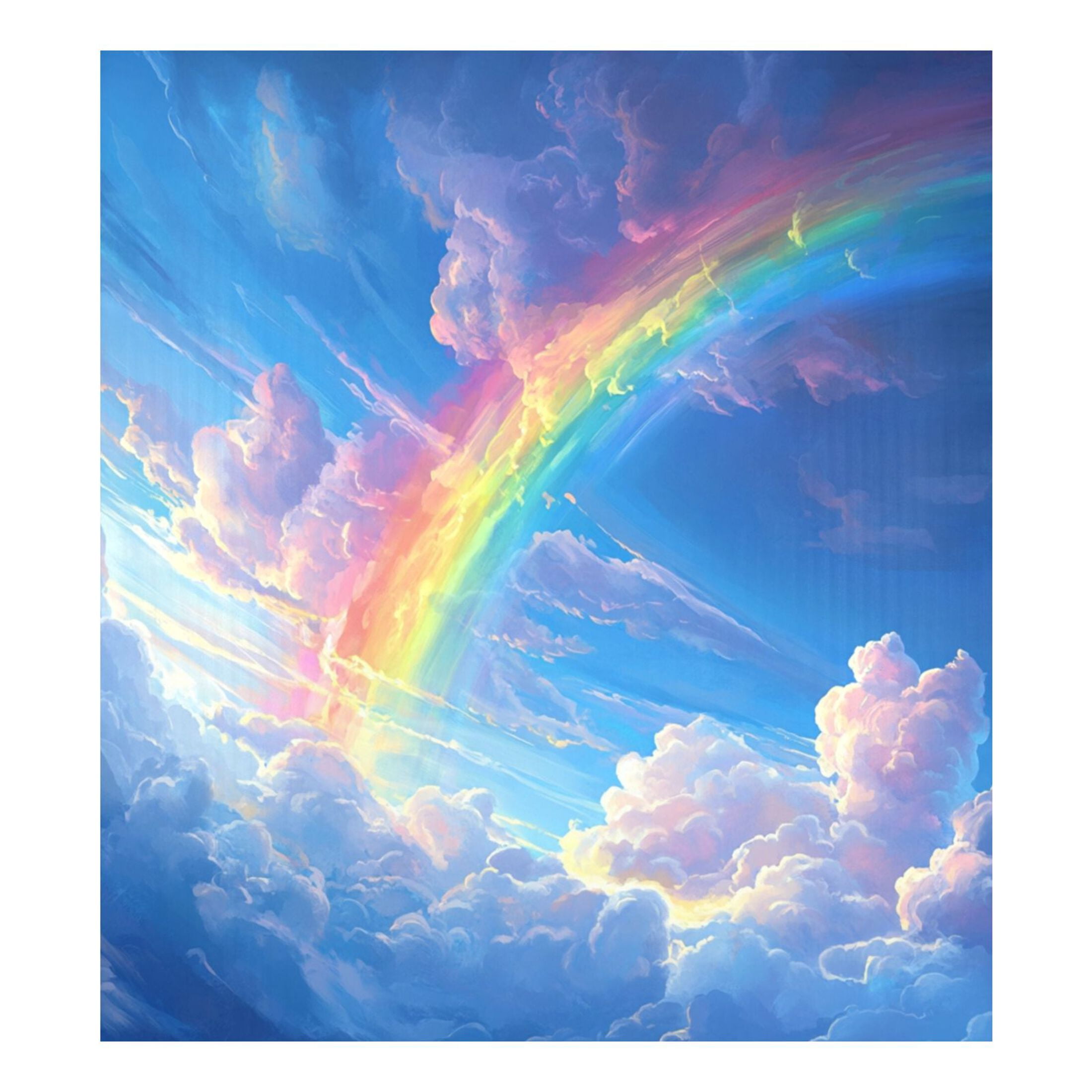 Dishwasher Magnetic Sticker 23x26 Inch Refrigerator Magnetic Sticker Washing Machine Magnetic Sticker Kitchen Panel Magnetic Sticker Home Decor Picturesque Rainbow Cloud