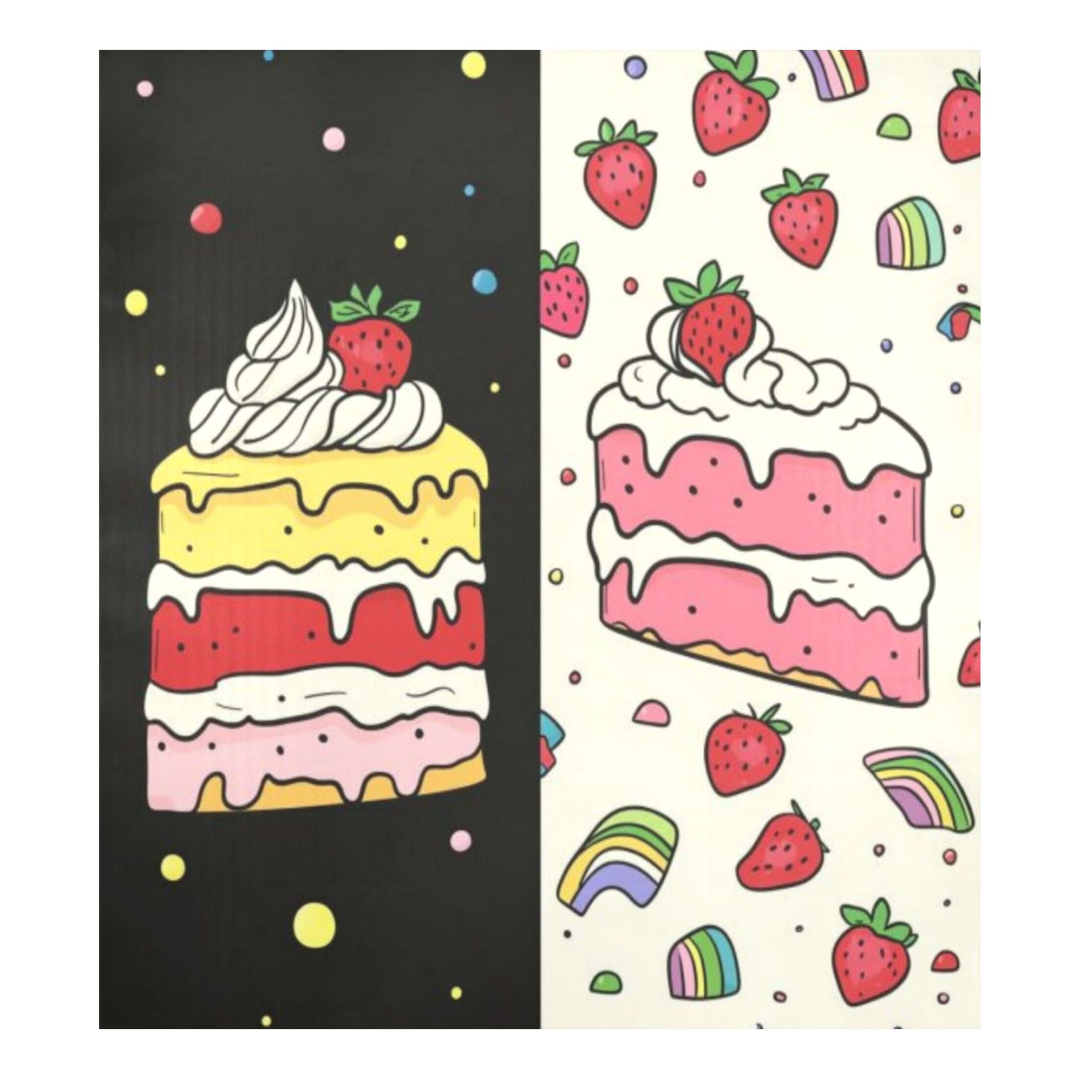 Dishwasher Magnetic Sticker 23x26 Inch Refrigerator Magnetic Sticker Washing Machine Magnetic Sticker Kitchen Panel Magnetic Sticker Home Decor Pink Cream Cake