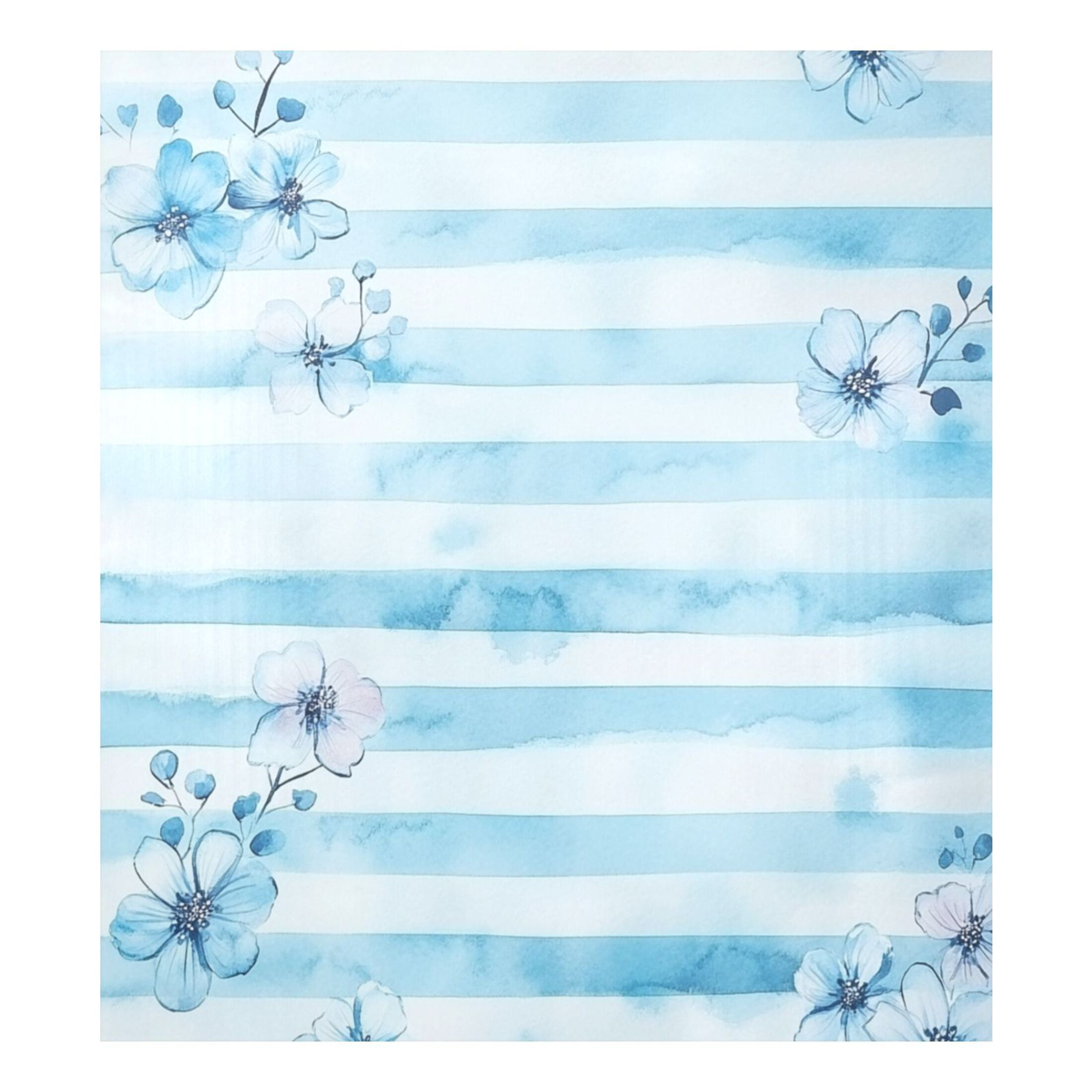 Dishwasher Magnetic Sticker 23x26 Inch Refrigerator Magnetic Sticker Washing Machine Magnetic Sticker Kitchen Panel Magnetic Sticker Home Decor Pretty Blue Cartoon Flowers