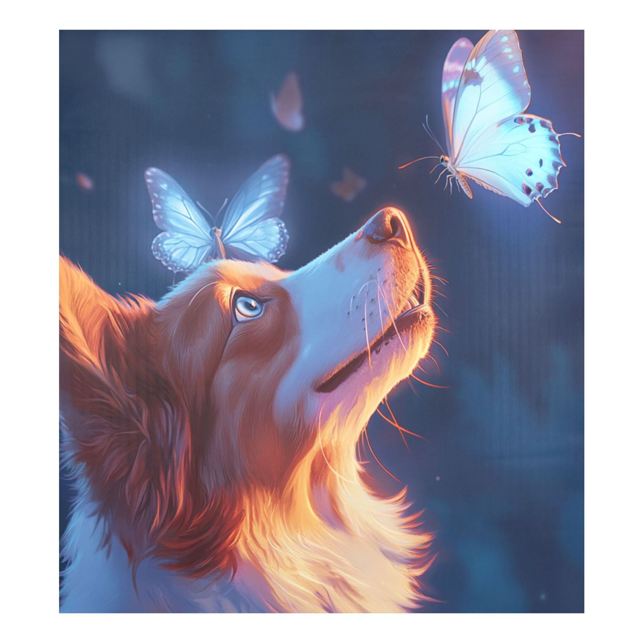 Dishwasher Magnetic Sticker 23x26 Inch Refrigerator Magnetic Sticker Washing Machine Magnetic Sticker Kitchen Panel Magnetic Sticker Home Decor Pretty Dog and Butterfly