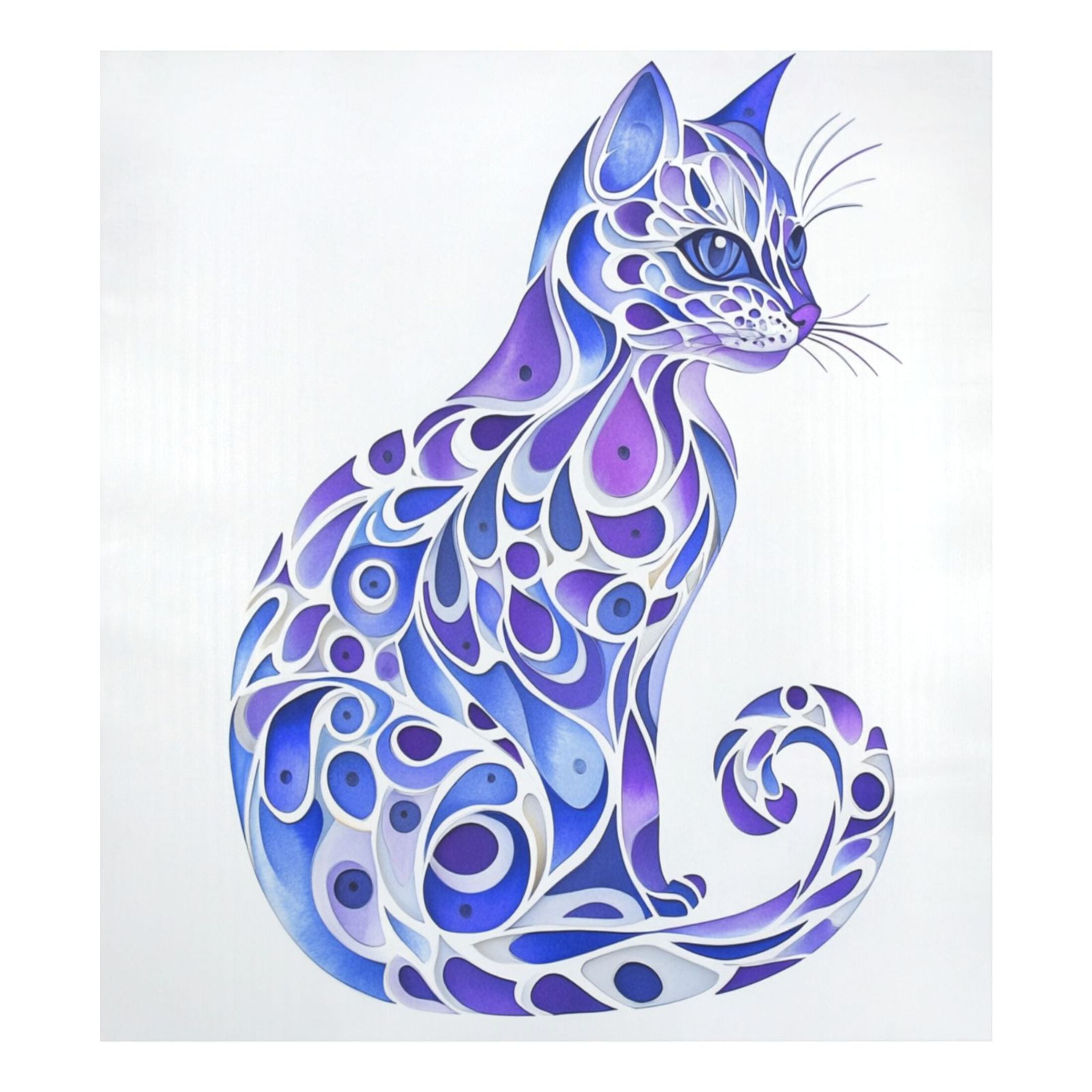 Dishwasher Magnetic Sticker 23x26 Inch Refrigerator Magnetic Sticker Washing Machine Magnetic Sticker Kitchen Panel Magnetic Sticker Home Decor Pretty Blue Cool Cat
