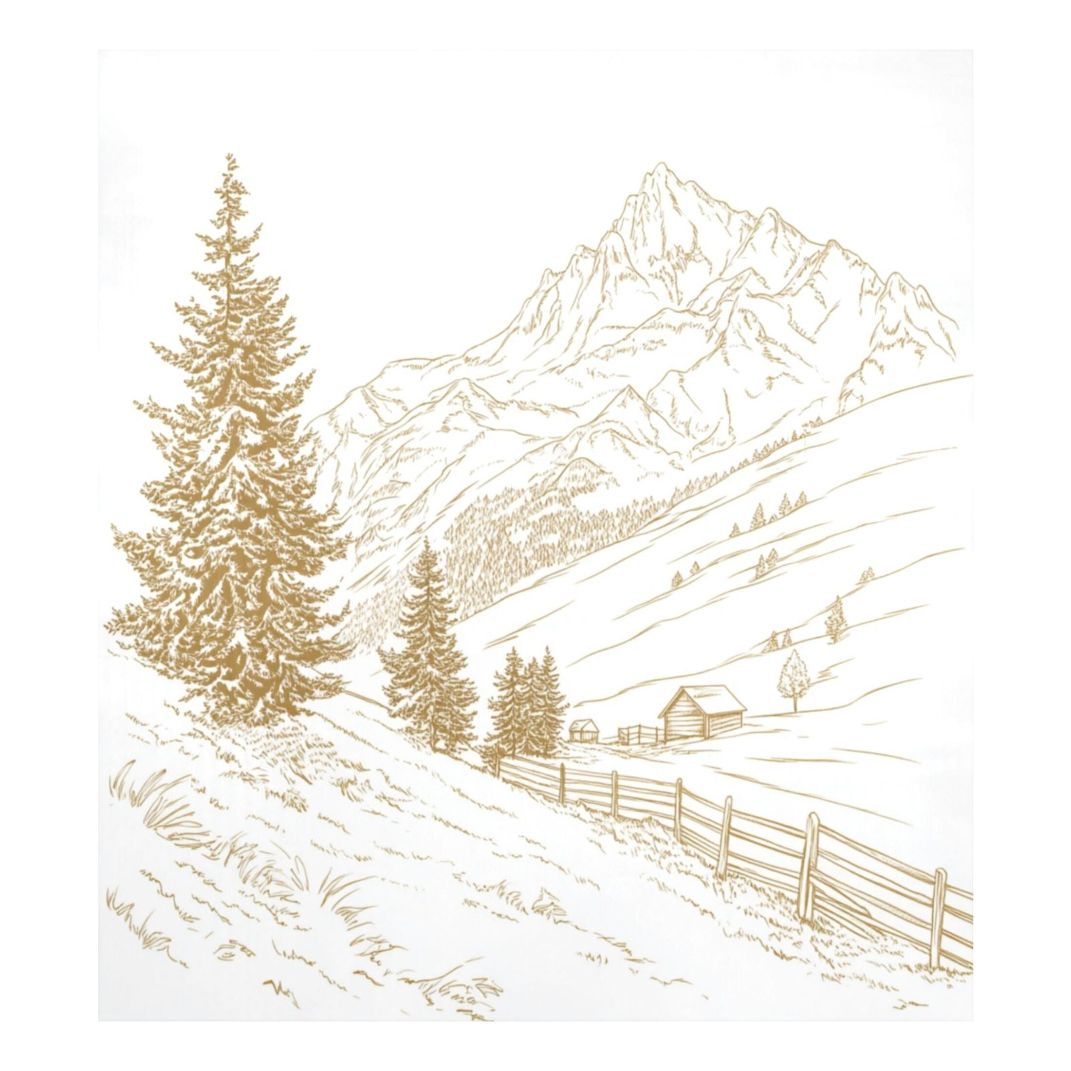 Dishwasher Magnetic Sticker 23x26 Inch Refrigerator Magnetic Sticker Washing Machine Magnetic Sticker Kitchen Panel Magnetic Sticker Home Decor Pretty Mountains and Trees
