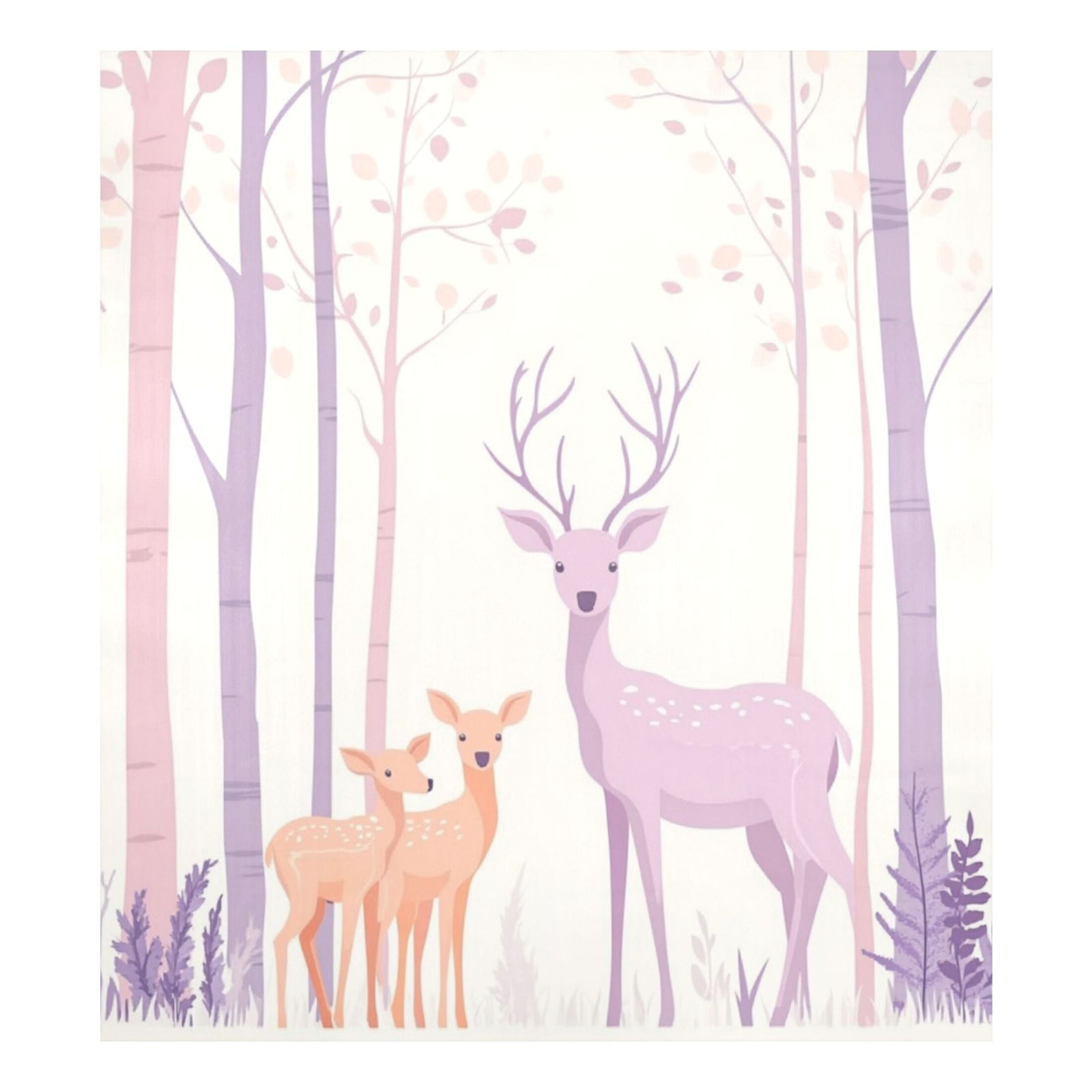 Dishwasher Magnetic Sticker 23x26 Inch Refrigerator Magnetic Sticker Washing Machine Magnetic Sticker Kitchen Panel Magnetic Sticker Home Decor Purple Beautiful Deer