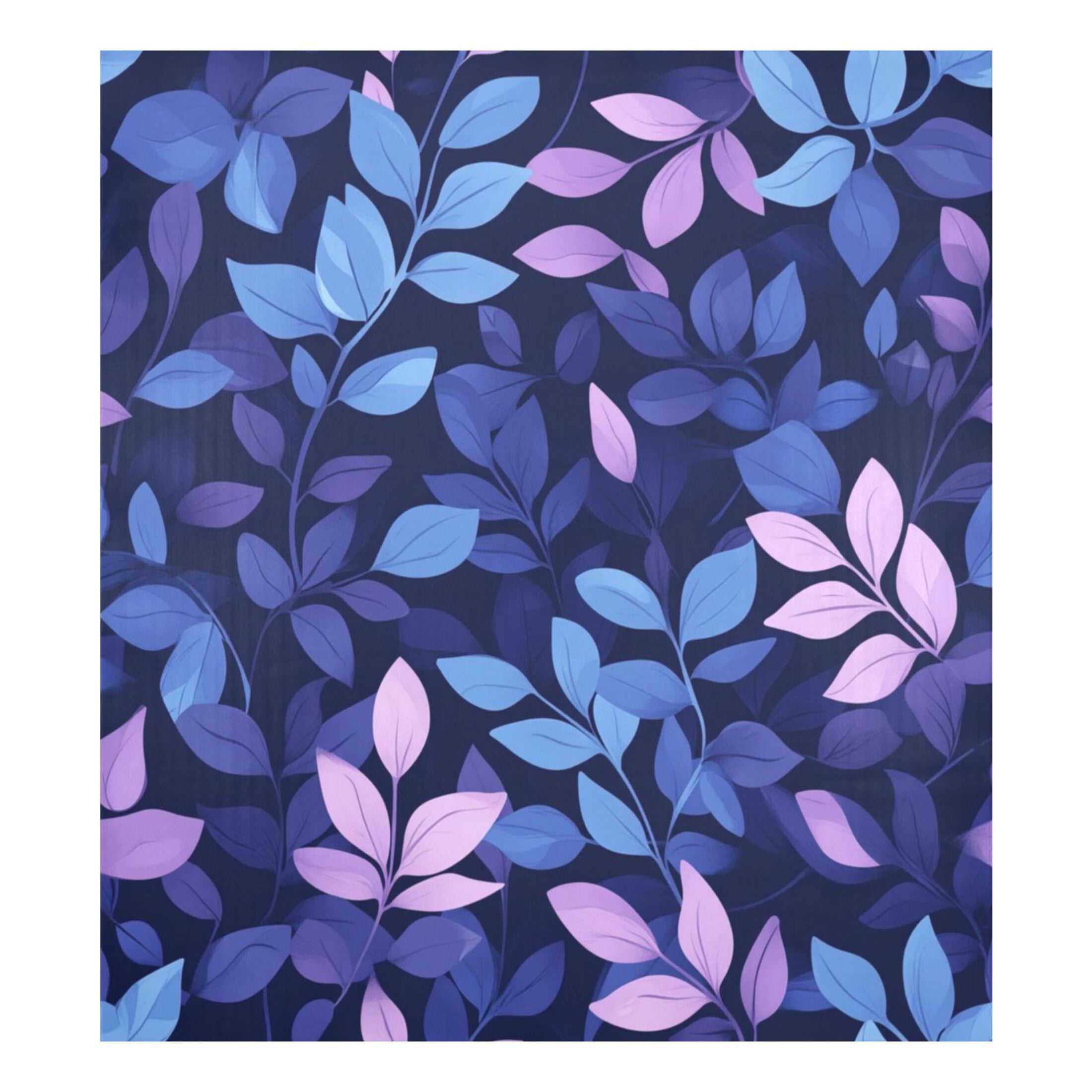 Dishwasher Magnetic Sticker 23x26 Inch Refrigerator Magnetic Sticker Washing Machine Magnetic Sticker Kitchen Panel Magnetic Sticker Home Decor Purple Blue Leaves