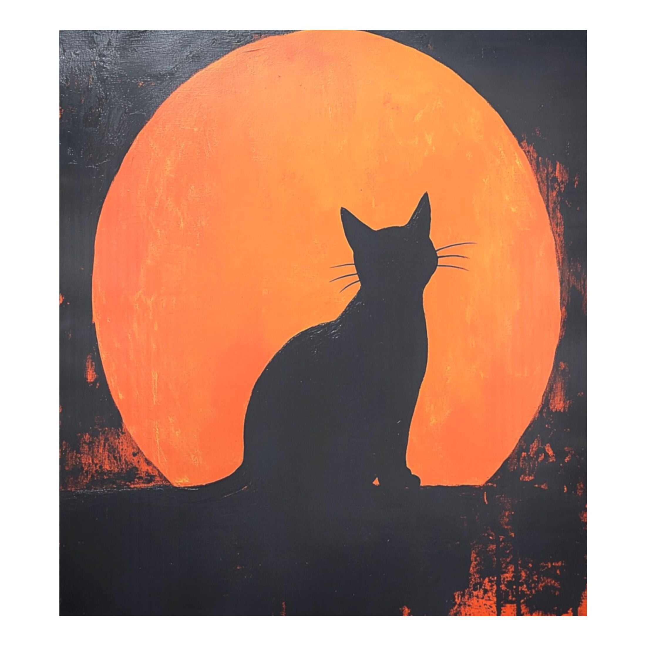 Dishwasher Magnetic Sticker 23x26 Inch Refrigerator Magnetic Sticker Washing Machine Magnetic Sticker Kitchen Panel Magnetic Sticker Home Decor Red Moon Cat