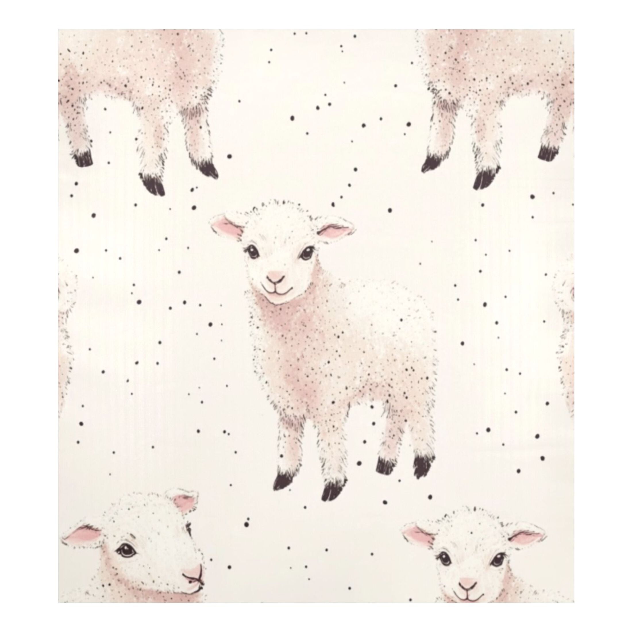 Dishwasher Magnetic Sticker 23x26 Inch Refrigerator Magnetic Sticker Washing Machine Magnetic Sticker Kitchen Panel Magnetic Sticker Home Decor Seamless Cartoon Lamb