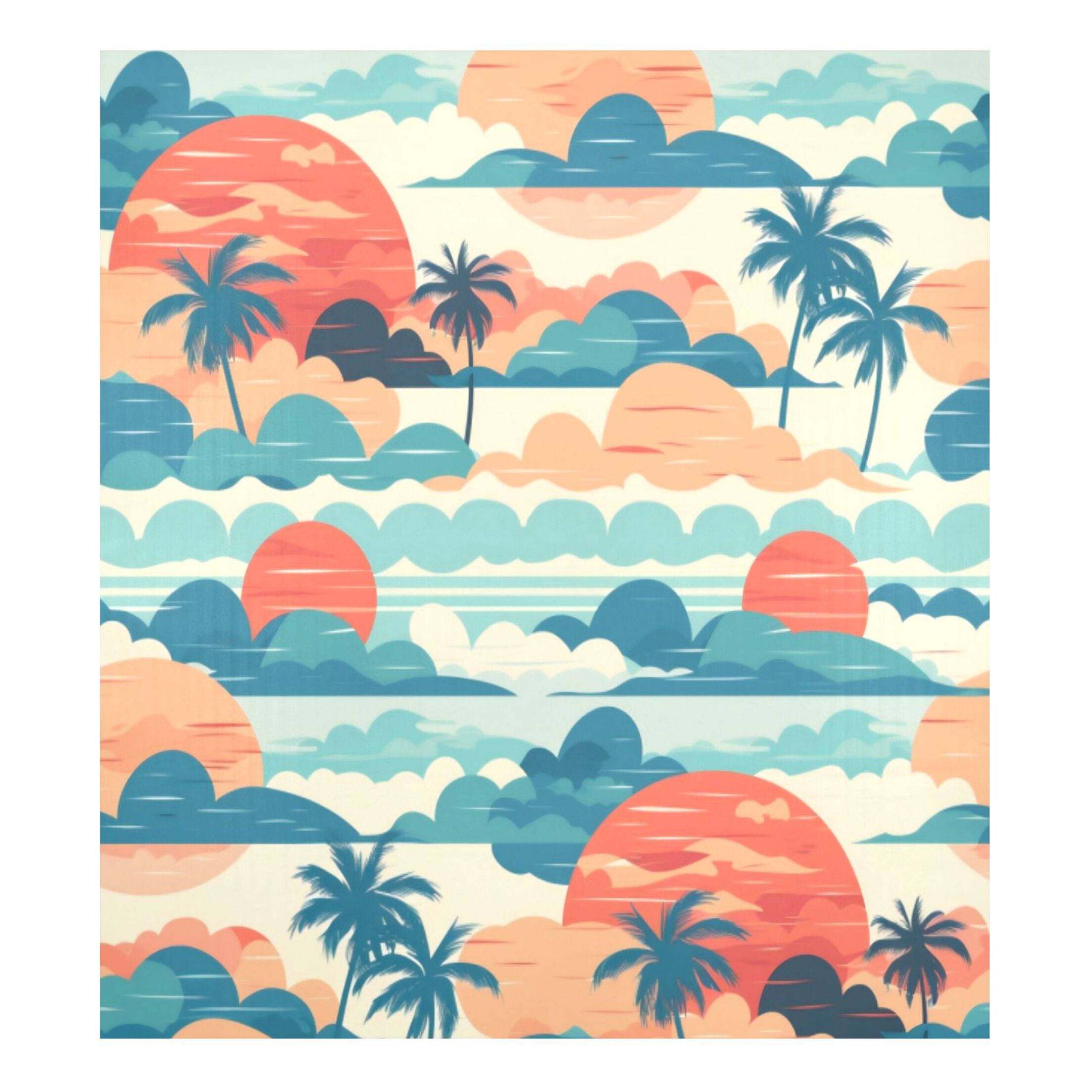 Dishwasher Magnetic Sticker 23x26 Inch Refrigerator Magnetic Sticker Washing Machine Magnetic Sticker Kitchen Panel Magnetic Sticker Home Decor The Sunrise Coconut Tree