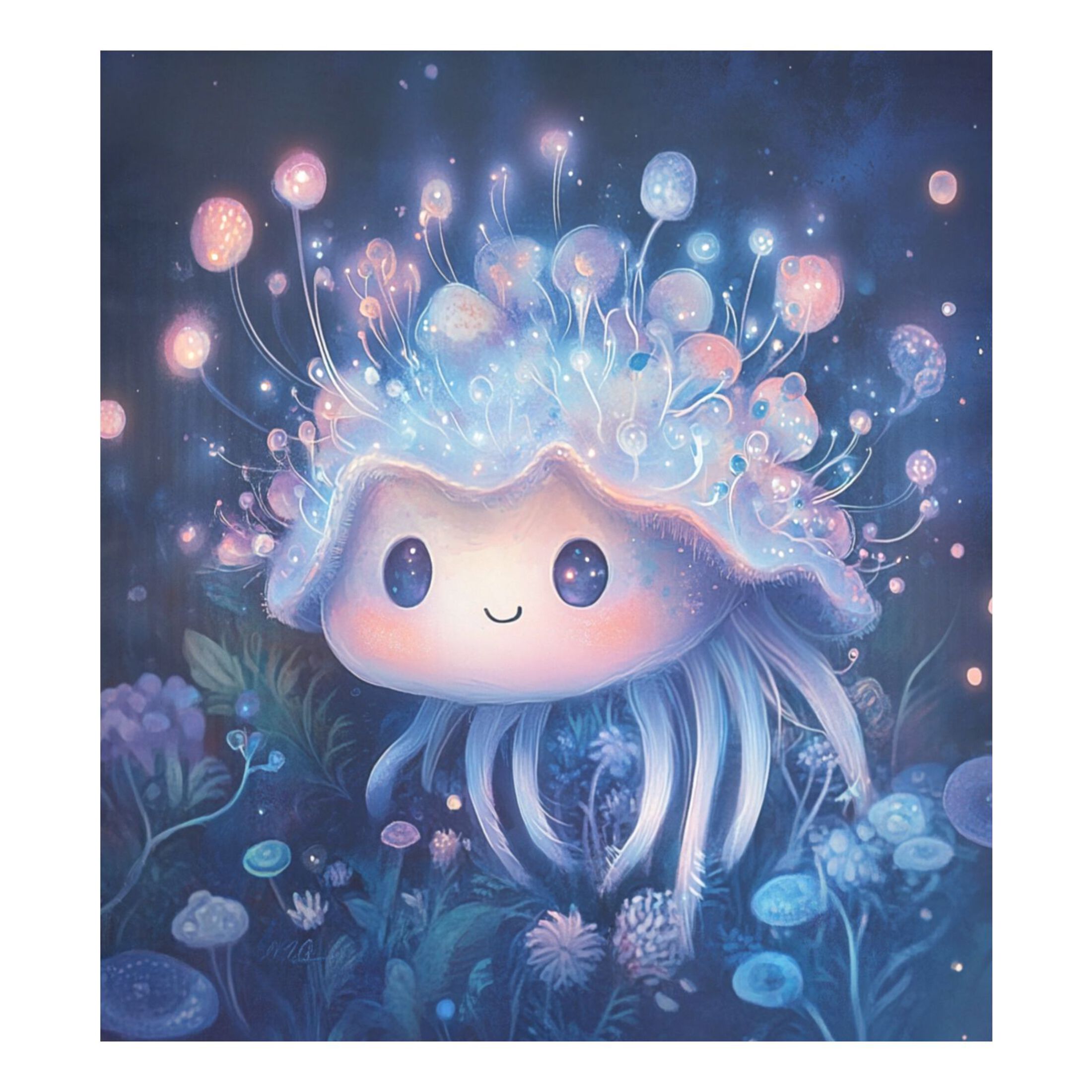 Dishwasher Magnetic Sticker 23x26 Inch Refrigerator Magnetic Sticker Washing Machine Magnetic Sticker Kitchen Panel Magnetic Sticker Home Decor Super Cute Jellyfish