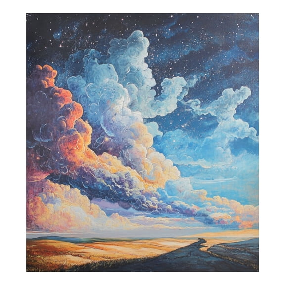 Dishwasher Magnetic Sticker 23x26 Inch Refrigerator Magnetic Sticker Washing Machine Magnetic Sticker Kitchen Panel Magnetic Sticker Home Decor Super Beautiful Colorful Clouds