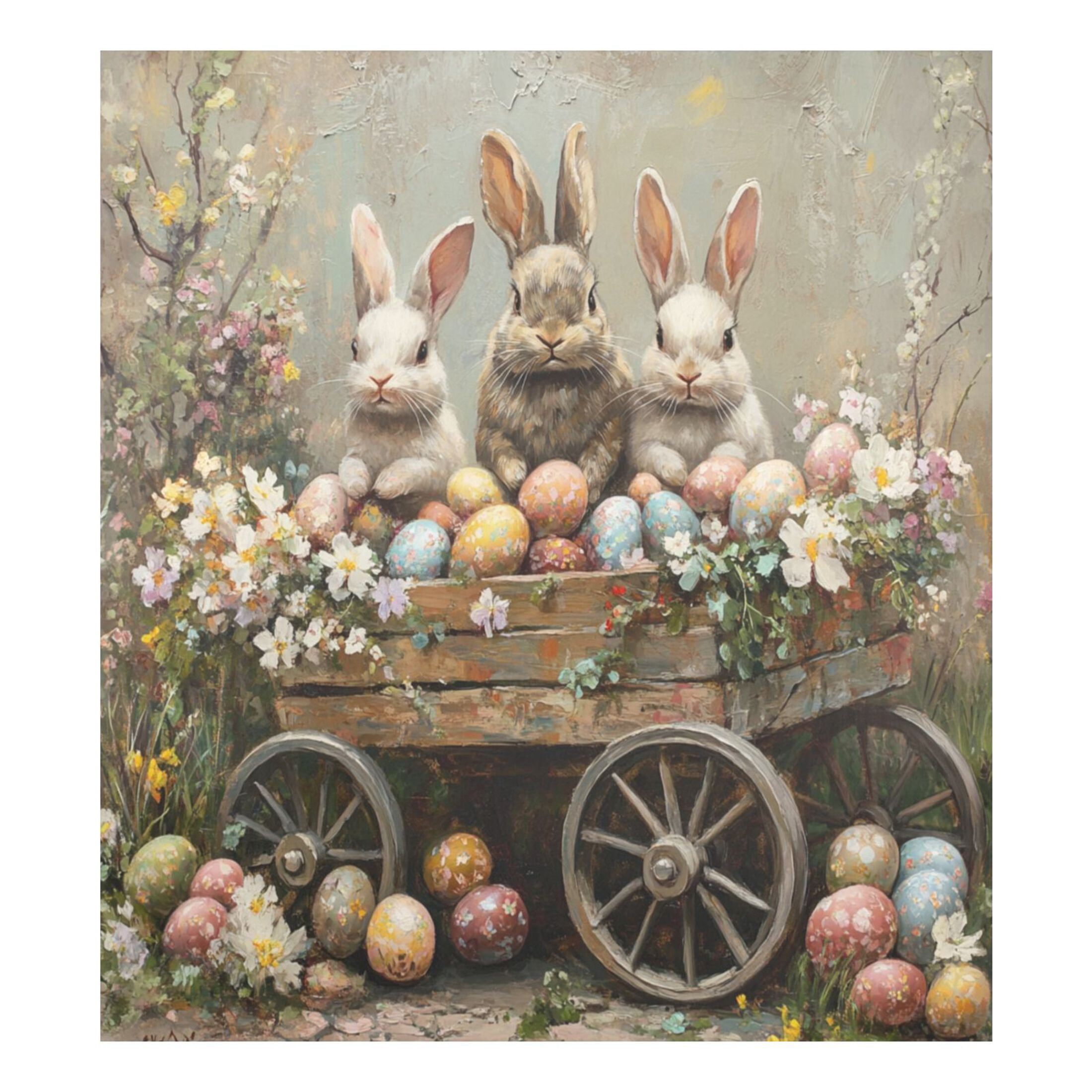 Dishwasher Magnetic Sticker 23x26 Inch Refrigerator Magnetic Sticker Washing Machine Magnetic Sticker Kitchen Panel Magnetic Sticker Home Decor The Three Easter Rabbits