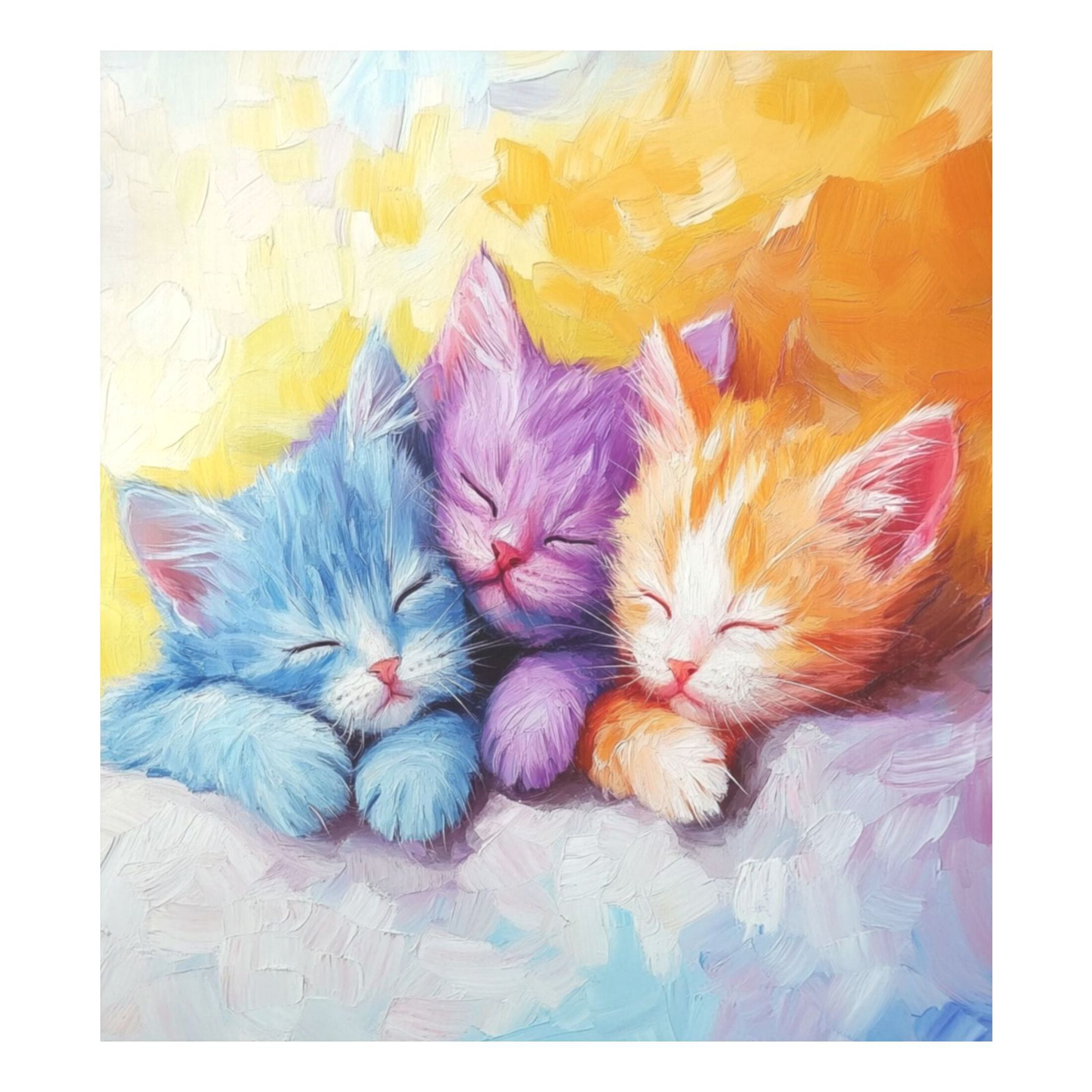 Dishwasher Magnetic Sticker 23x26 Inch Refrigerator Magnetic Sticker Washing Machine Magnetic Sticker Kitchen Panel Magnetic Sticker Home Decor Three Colored Cats