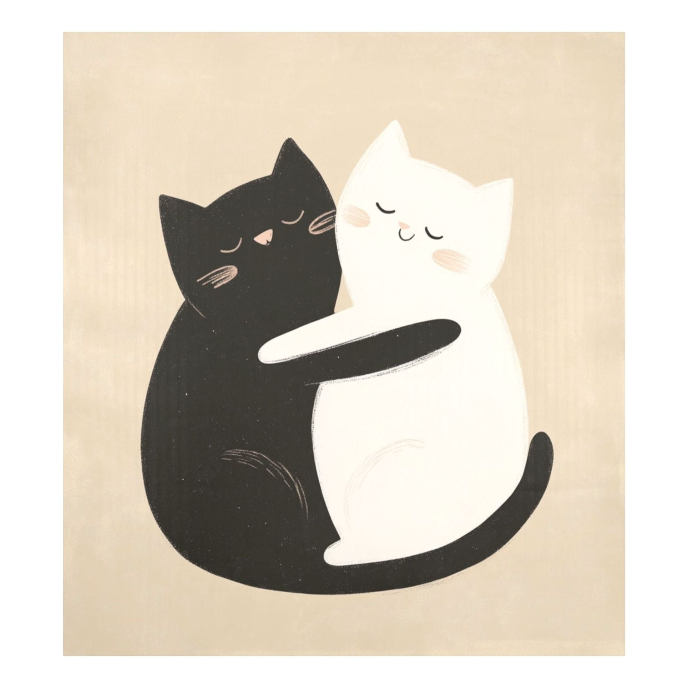 Dishwasher Magnetic Sticker 23x26 Inch Refrigerator Magnetic Sticker Washing Machine Magnetic Sticker Kitchen Panel Magnetic Sticker Home Decor Two Cute Cats Cuddling