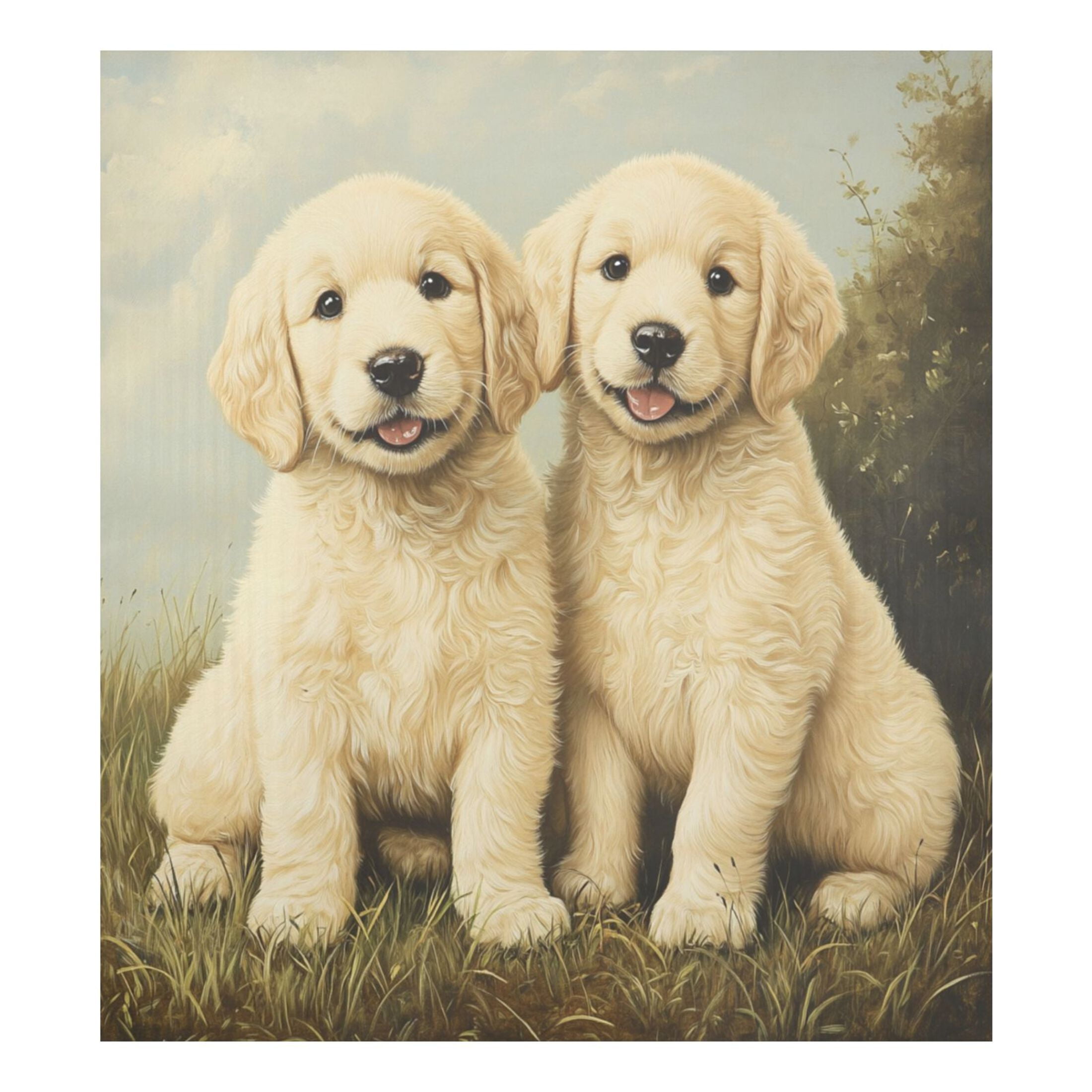 Dishwasher Magnetic Sticker 23x26 Inch Refrigerator Magnetic Sticker Washing Machine Magnetic Sticker Kitchen Panel Magnetic Sticker Home Decor Two White Dogs