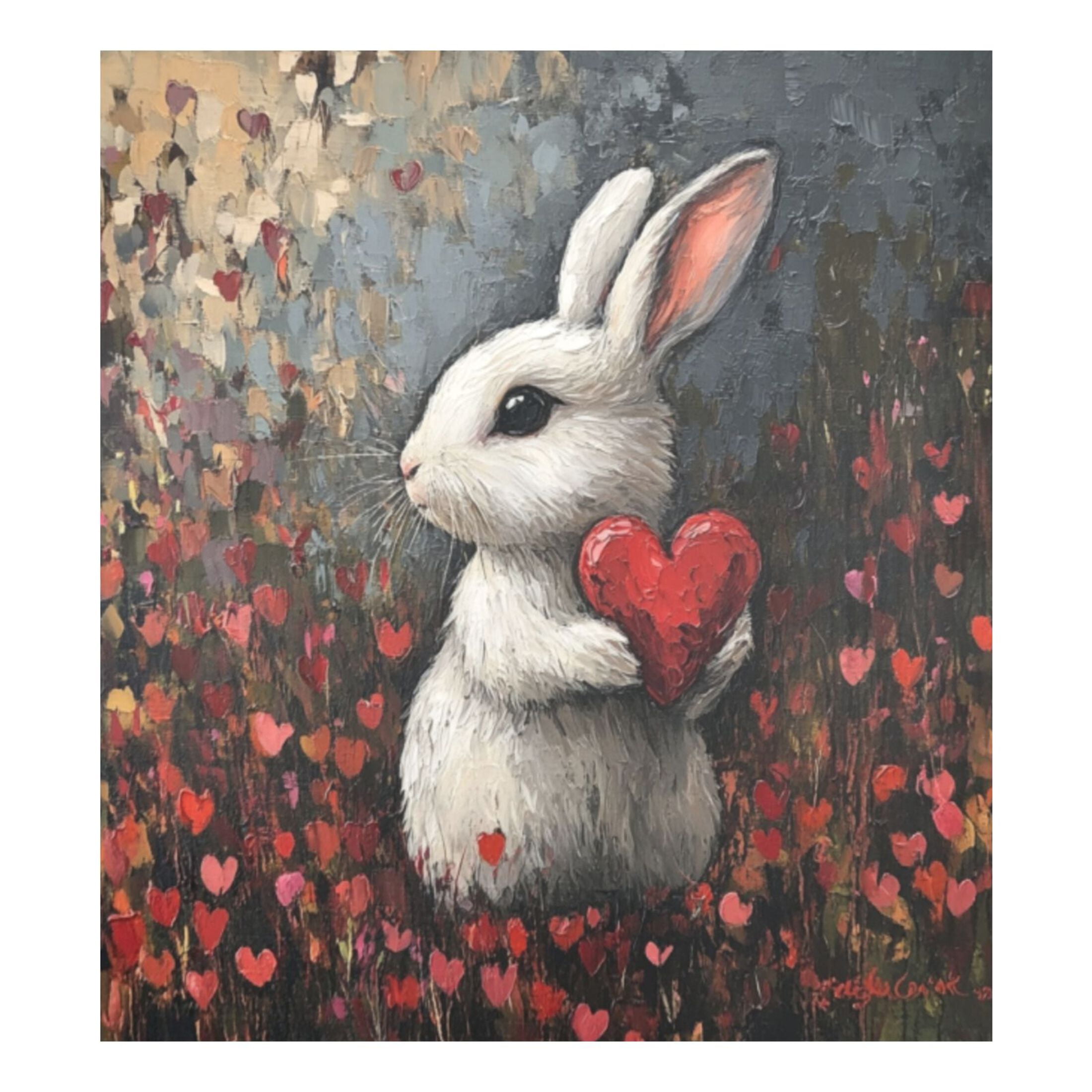 Dishwasher Magnetic Sticker 23x26 Inch Refrigerator Magnetic Sticker Washing Machine Magnetic Sticker Kitchen Panel Magnetic Sticker Home Decor Valentine's Day Bunny