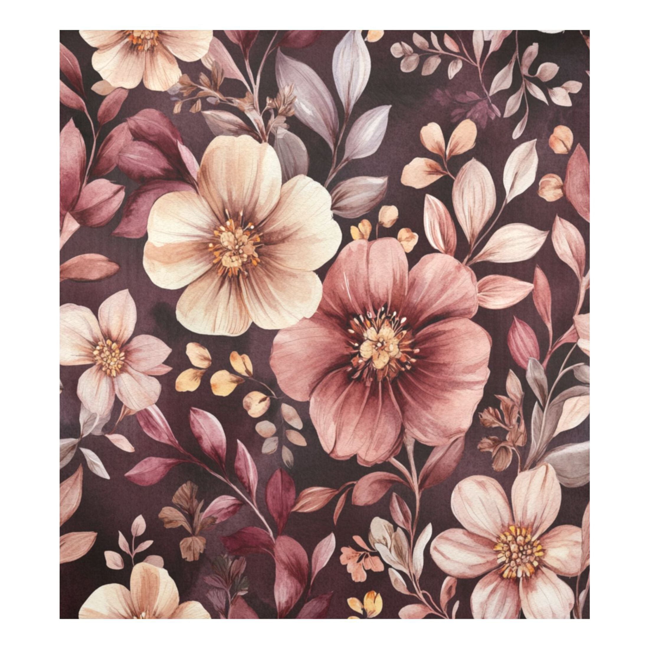 Dishwasher Magnetic Sticker 23x26 Inch Refrigerator Magnetic Sticker Washing Machine Magnetic Sticker Kitchen Panel Magnetic Sticker Home Decor Vibrant Maroon Flowers